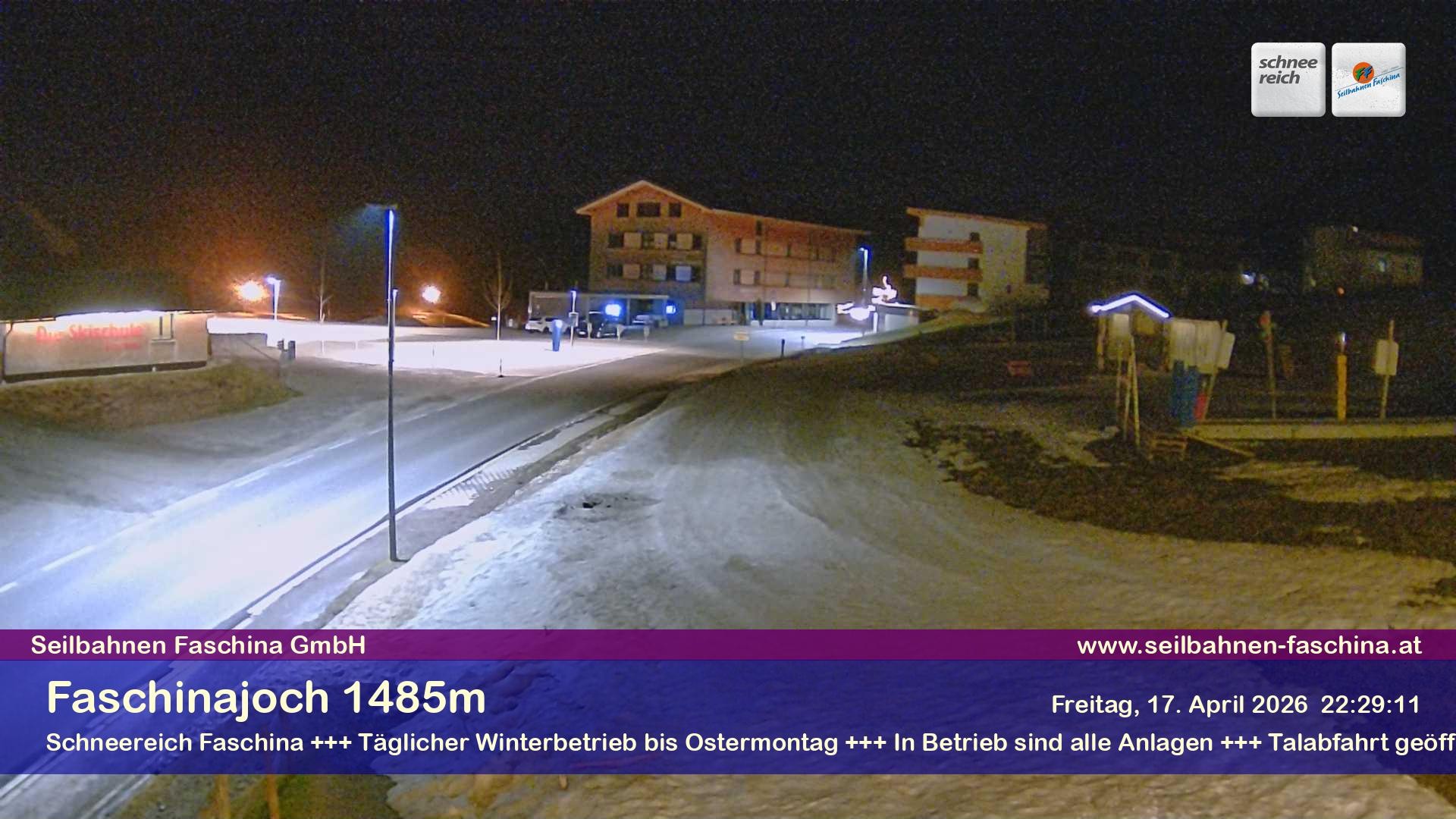Archiv Foto Webcam Faschinapass, Stafelalpbahn