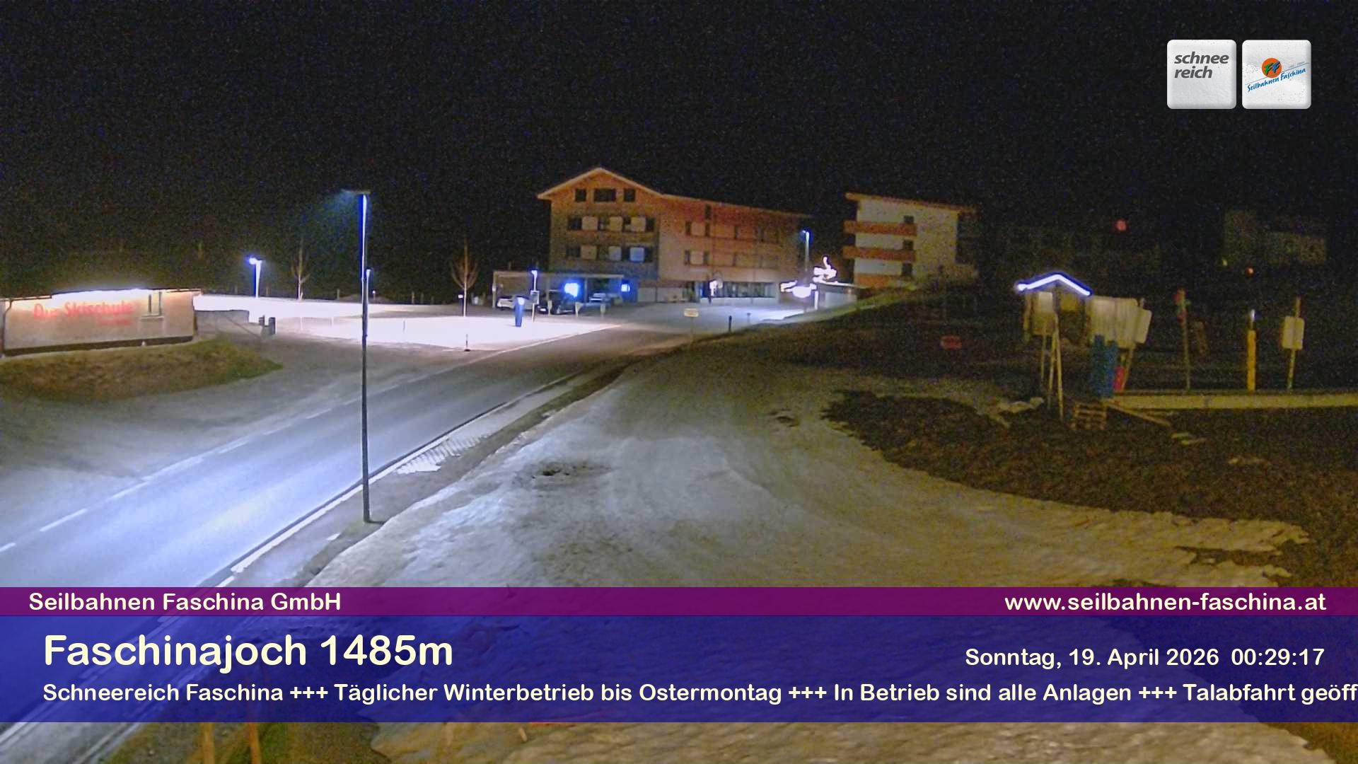 Archiv Foto Webcam Faschinapass, Stafelalpbahn