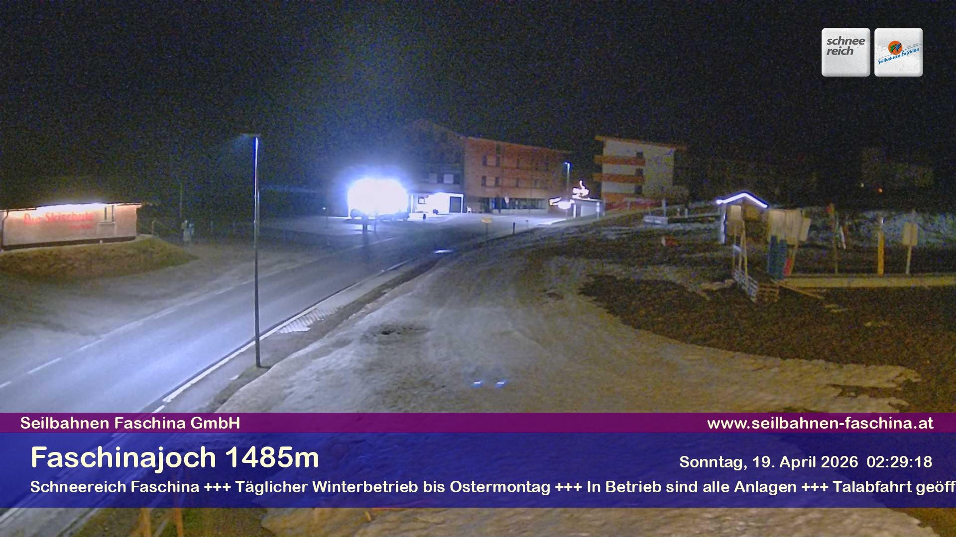 Archiv Foto Webcam Faschinapass, Stafelalpbahn