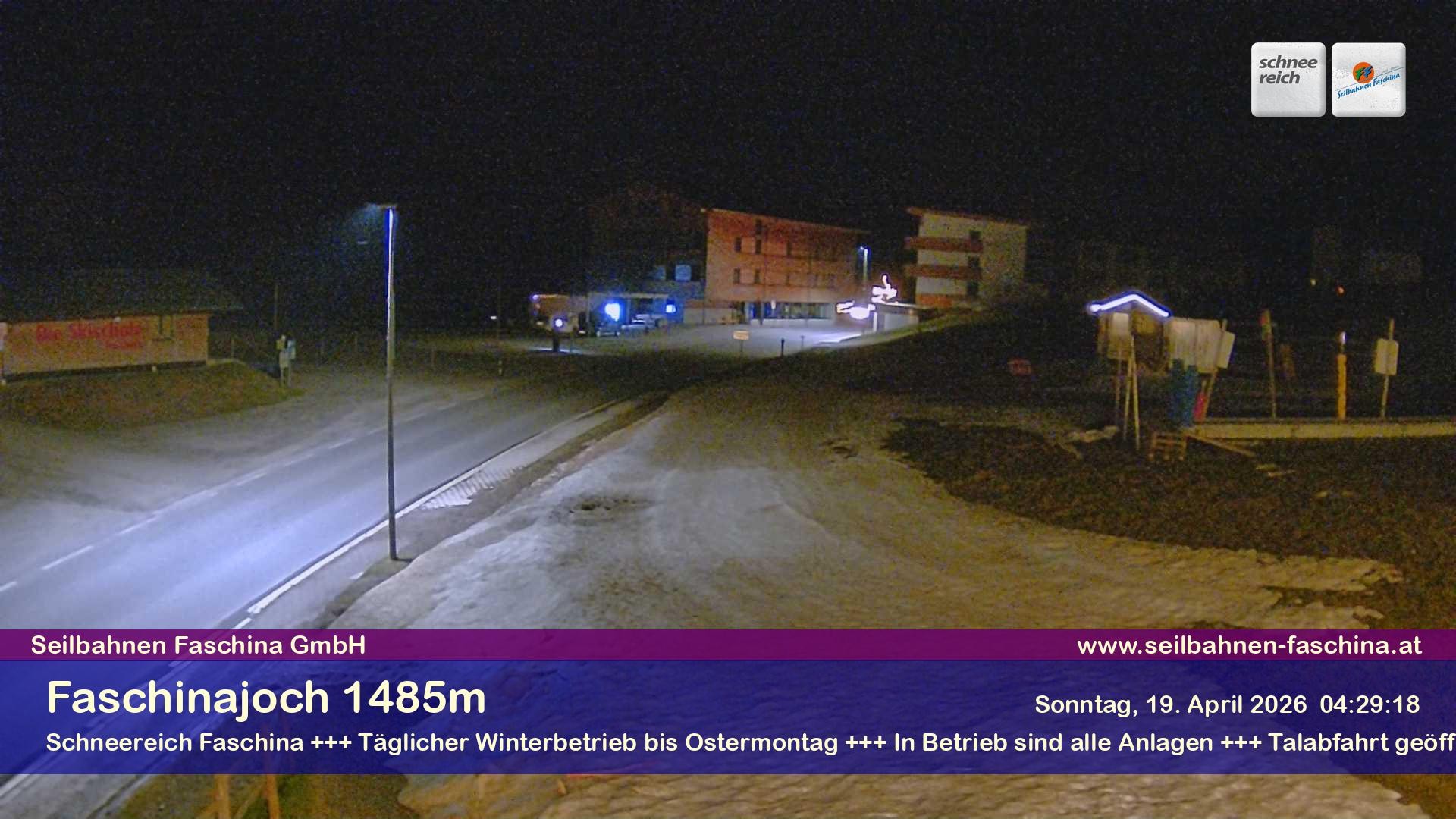 Archiv Foto Webcam Faschinapass, Stafelalpbahn