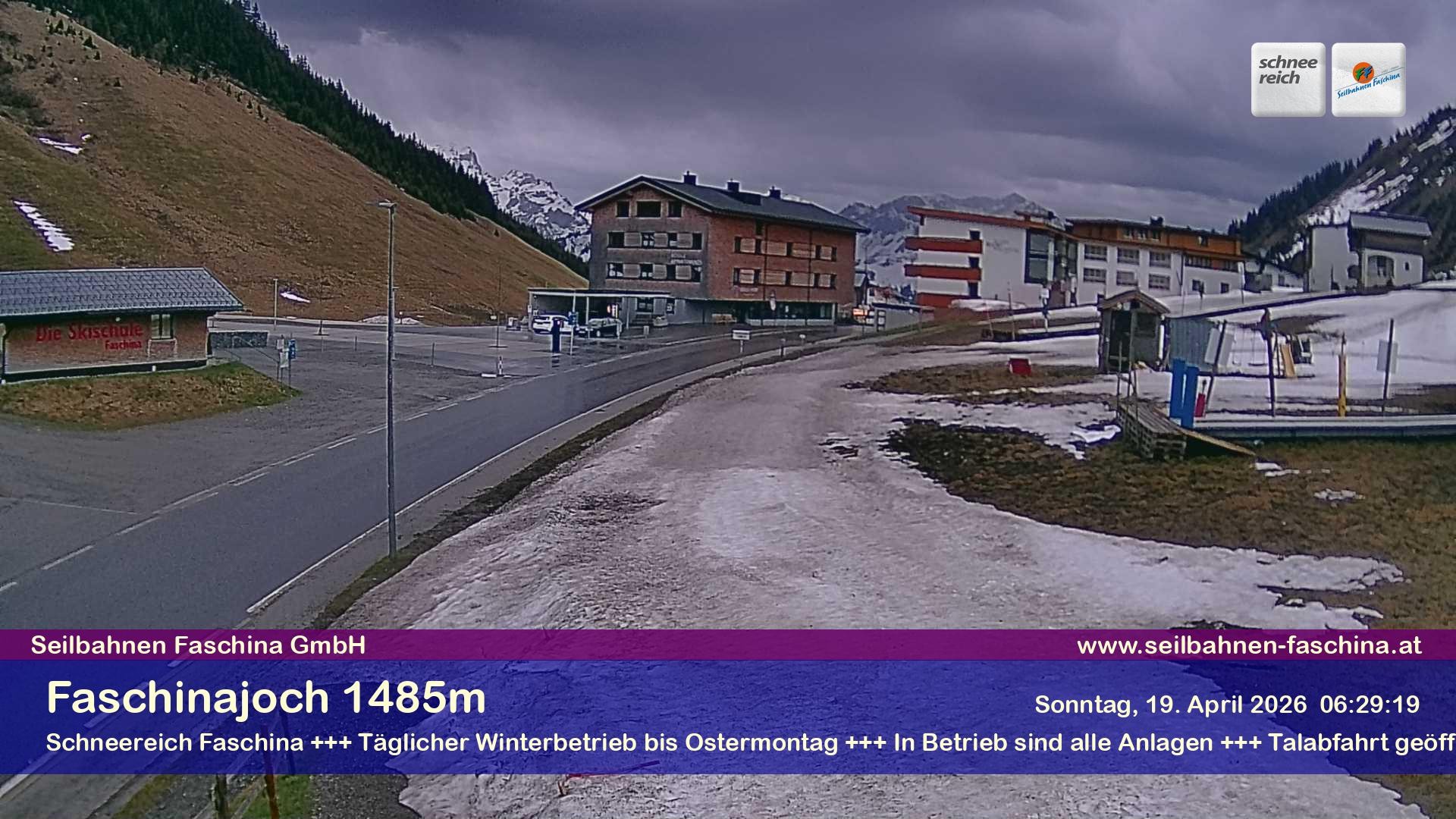 Archiv Foto Webcam Faschinapass, Stafelalpbahn
