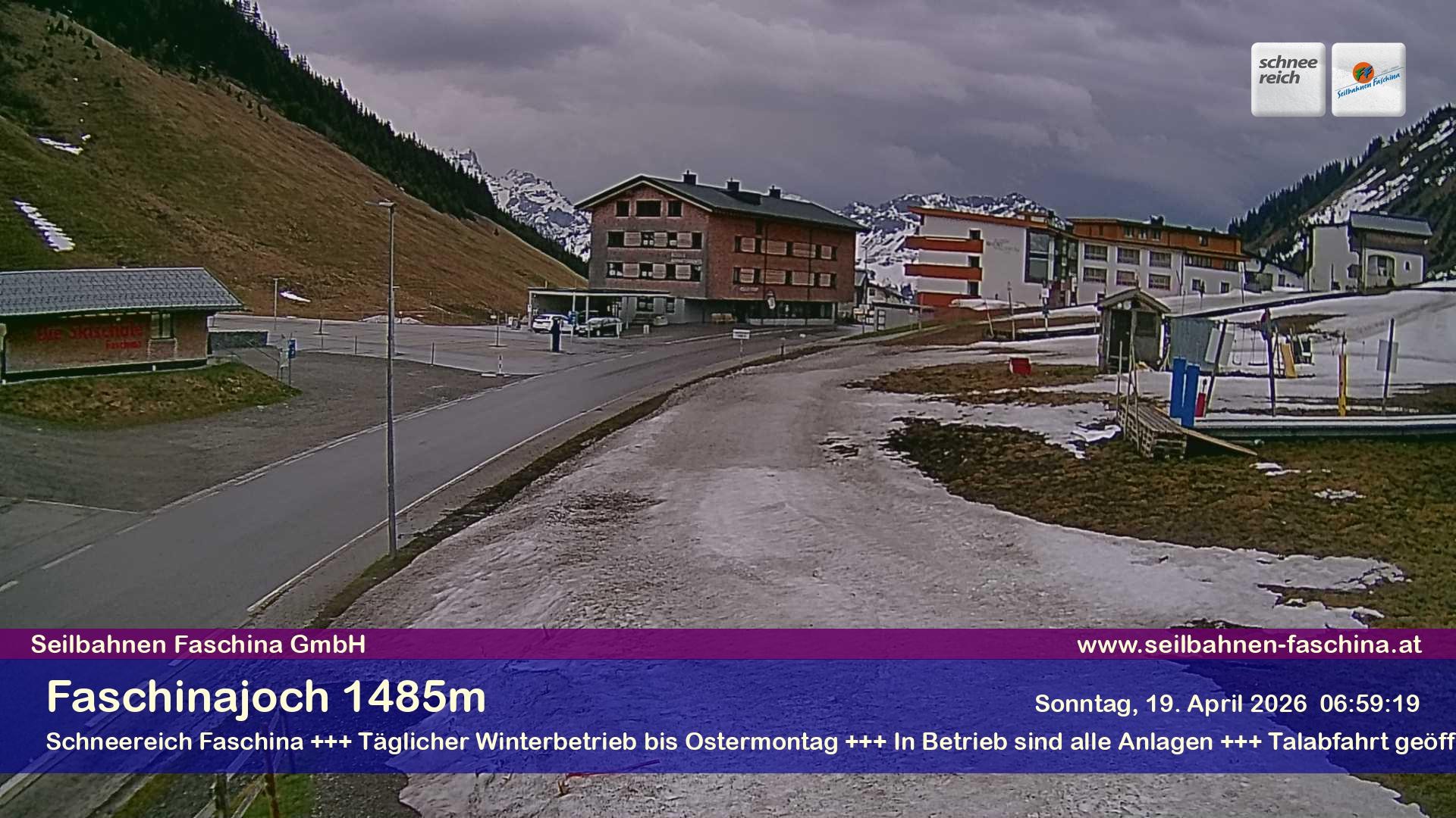 Archiv Foto Webcam Faschinapass, Stafelalpbahn