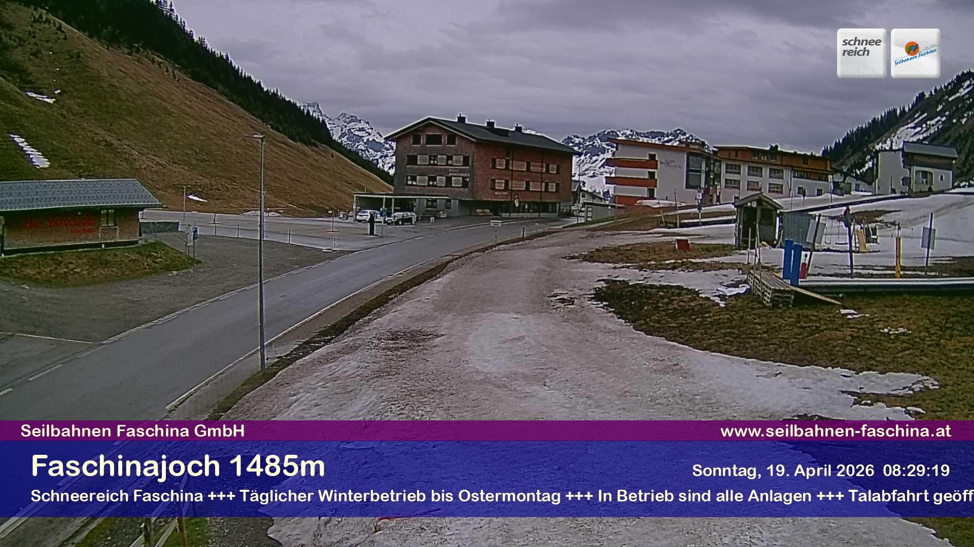Archiv Foto Webcam Faschinapass, Stafelalpbahn