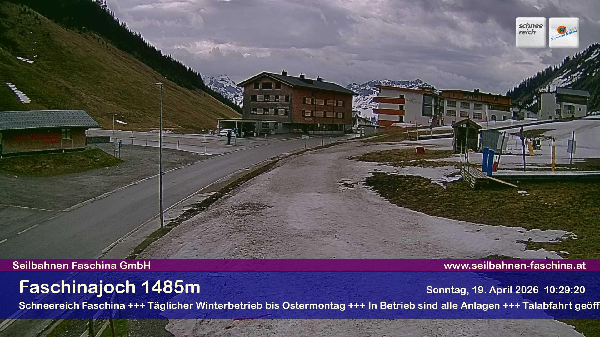 Archiv Foto Webcam Faschinapass, Stafelalpbahn