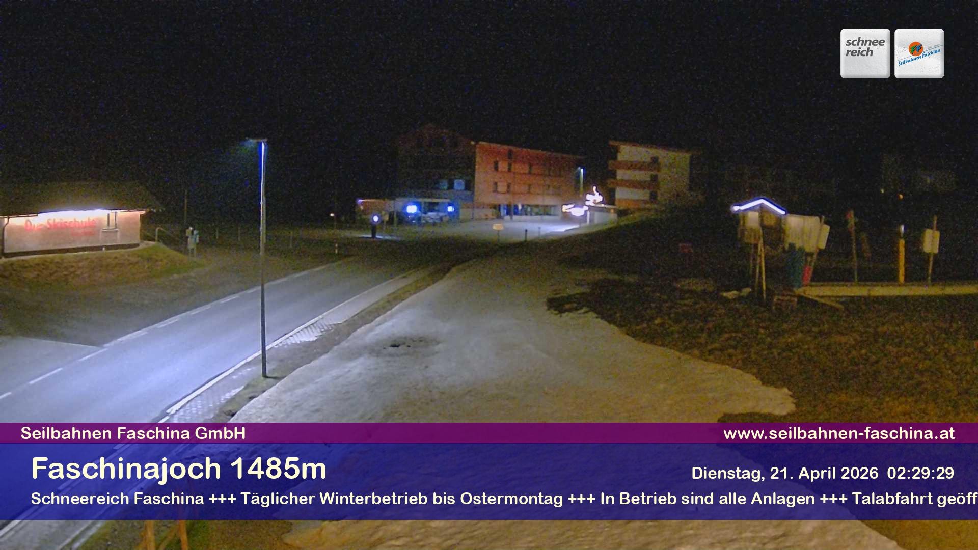 Archiv Foto Webcam Faschinapass, Stafelalpbahn