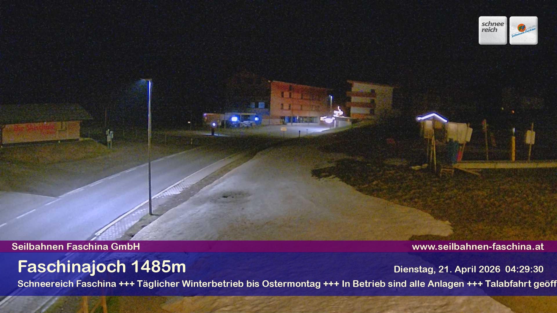 Archiv Foto Webcam Faschinapass, Stafelalpbahn