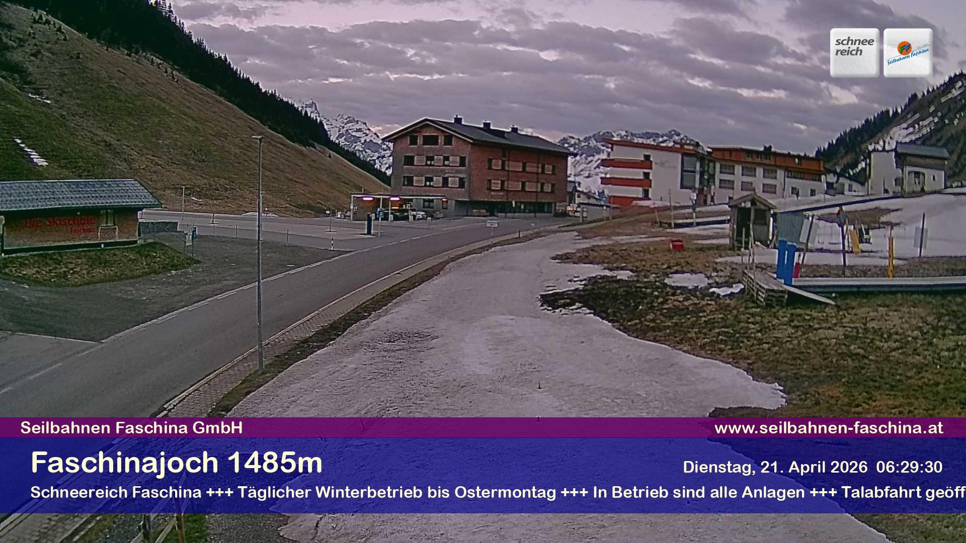 Archiv Foto Webcam Faschinapass, Stafelalpbahn