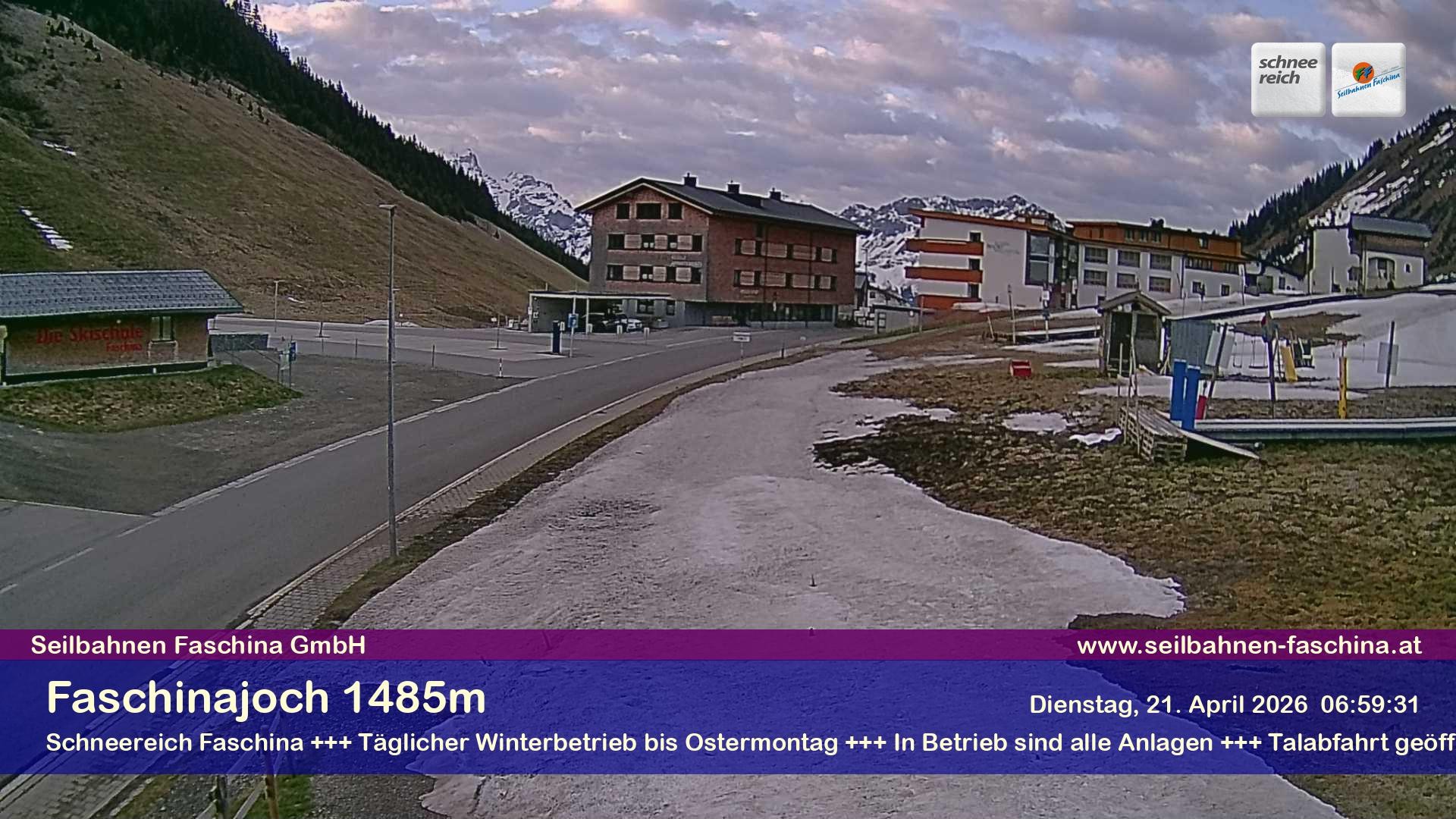 Archiv Foto Webcam Faschinapass, Stafelalpbahn
