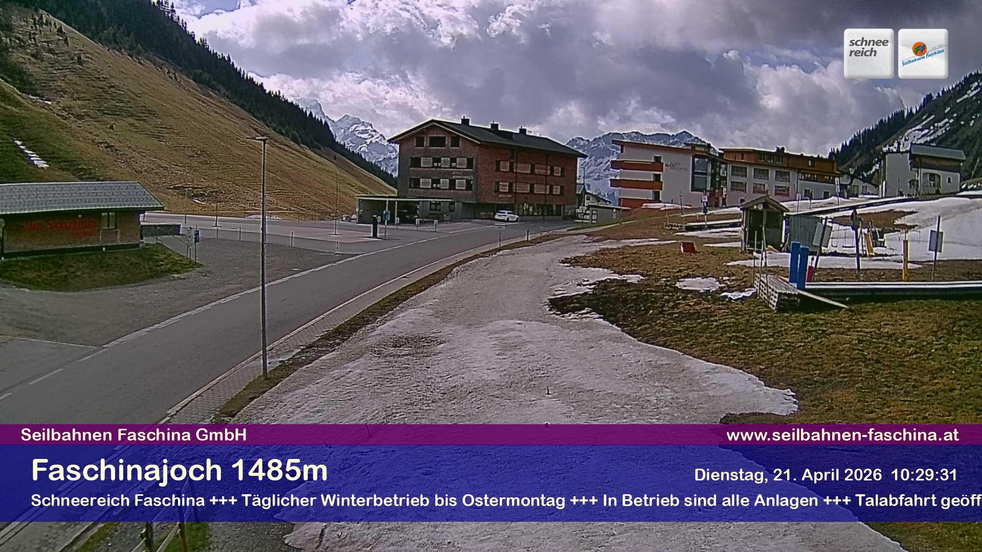 Archiv Foto Webcam Faschinapass, Stafelalpbahn
