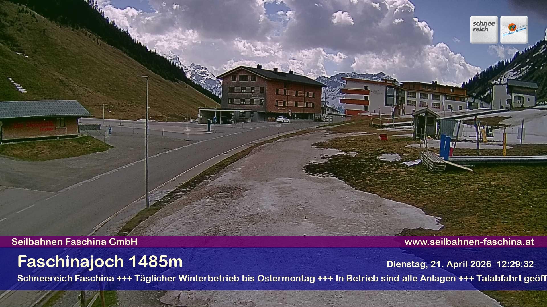 Archiv Foto Webcam Faschinapass, Stafelalpbahn