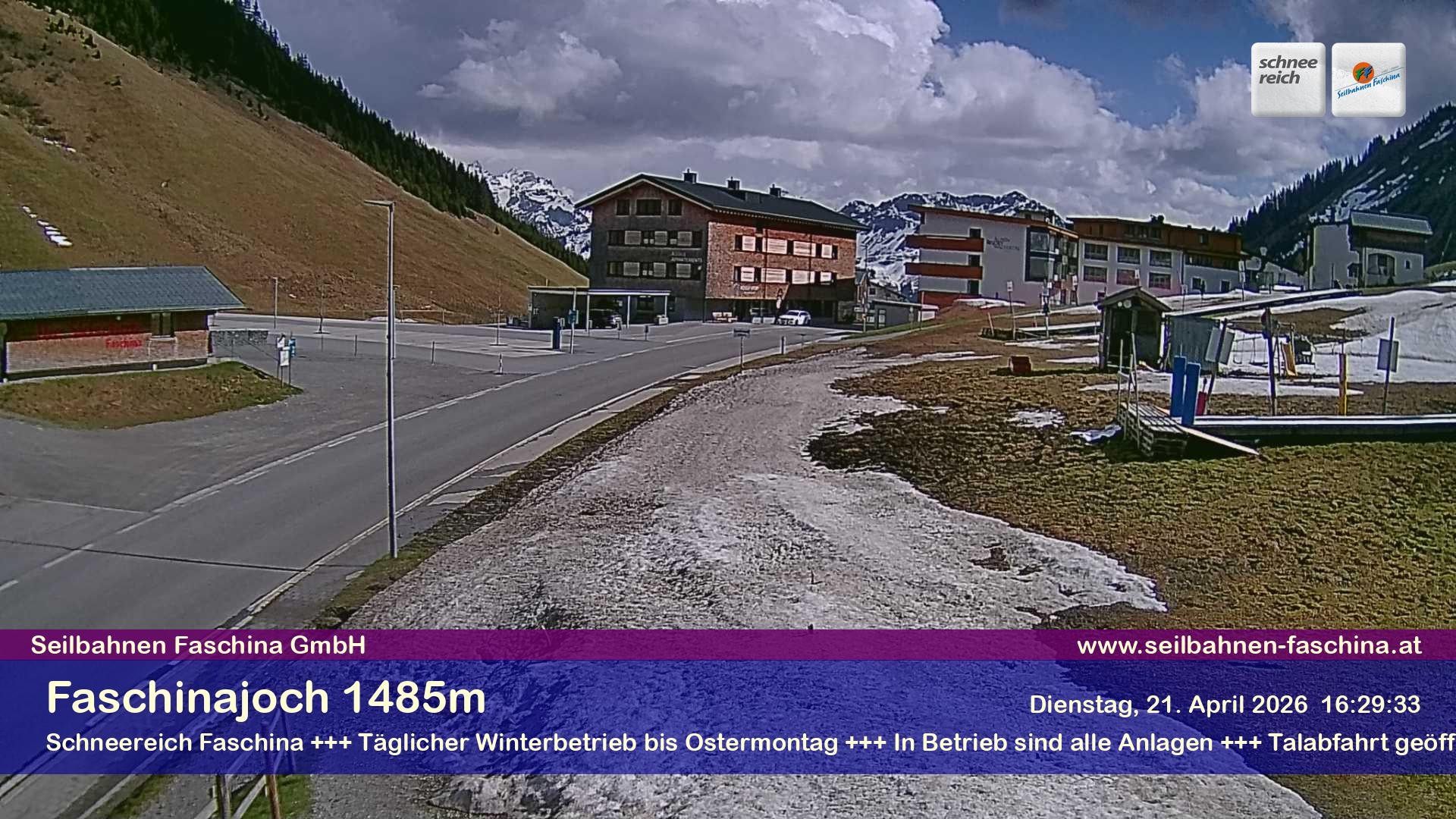 Archiv Foto Webcam Faschinapass, Stafelalpbahn