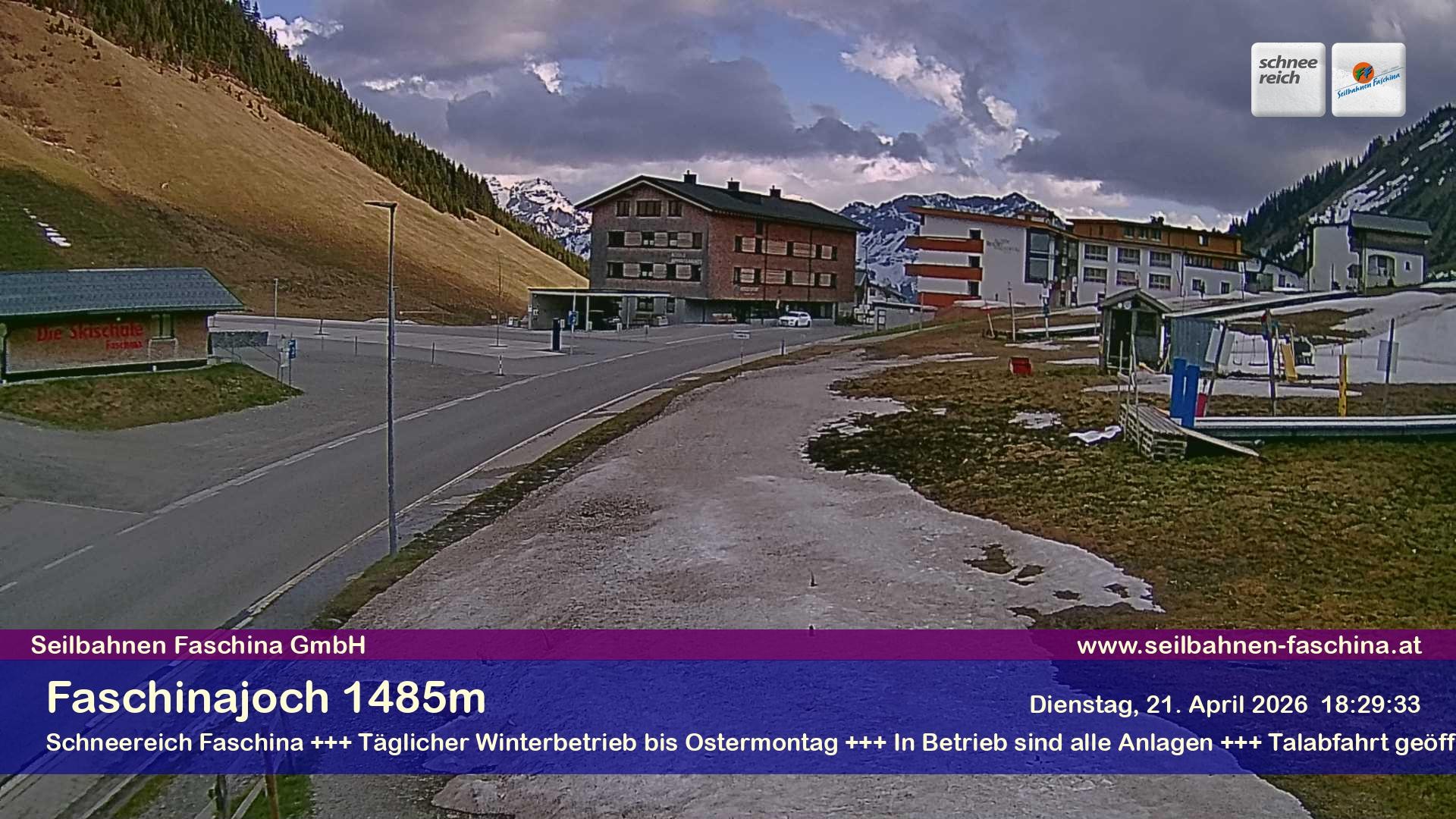 Archiv Foto Webcam Faschinapass, Stafelalpbahn