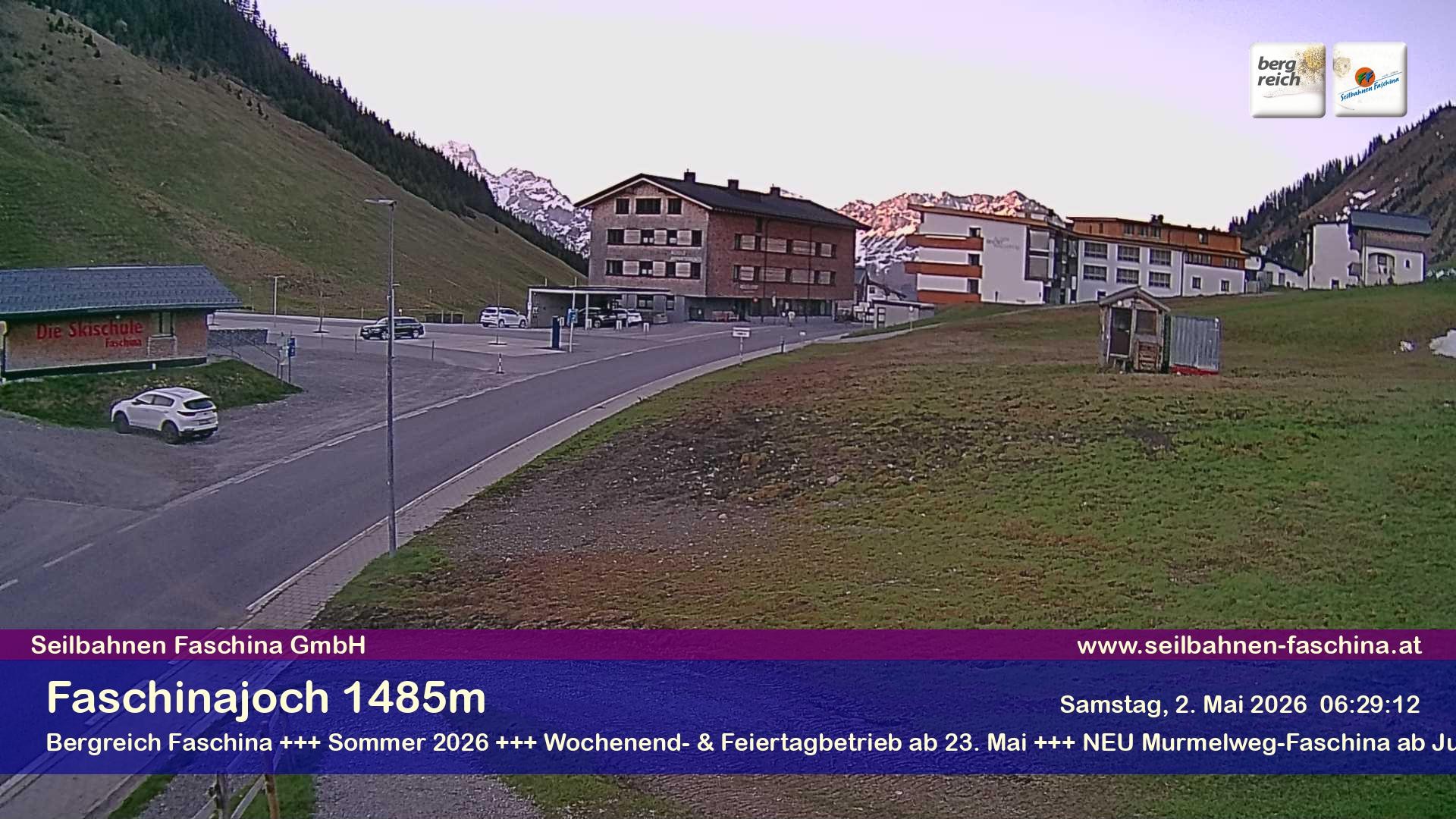 Archiv Foto Webcam Faschinapass, Stafelalpbahn