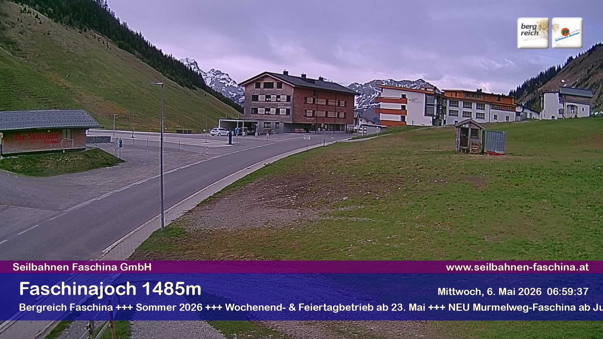 Archiv Foto Webcam Faschinapass, Stafelalpbahn