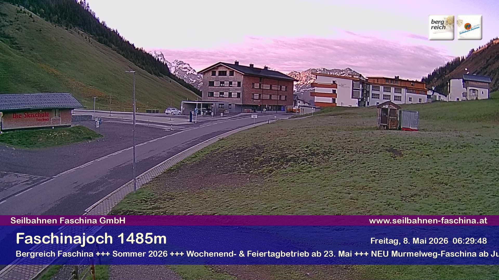 Archiv Foto Webcam Faschinapass, Stafelalpbahn