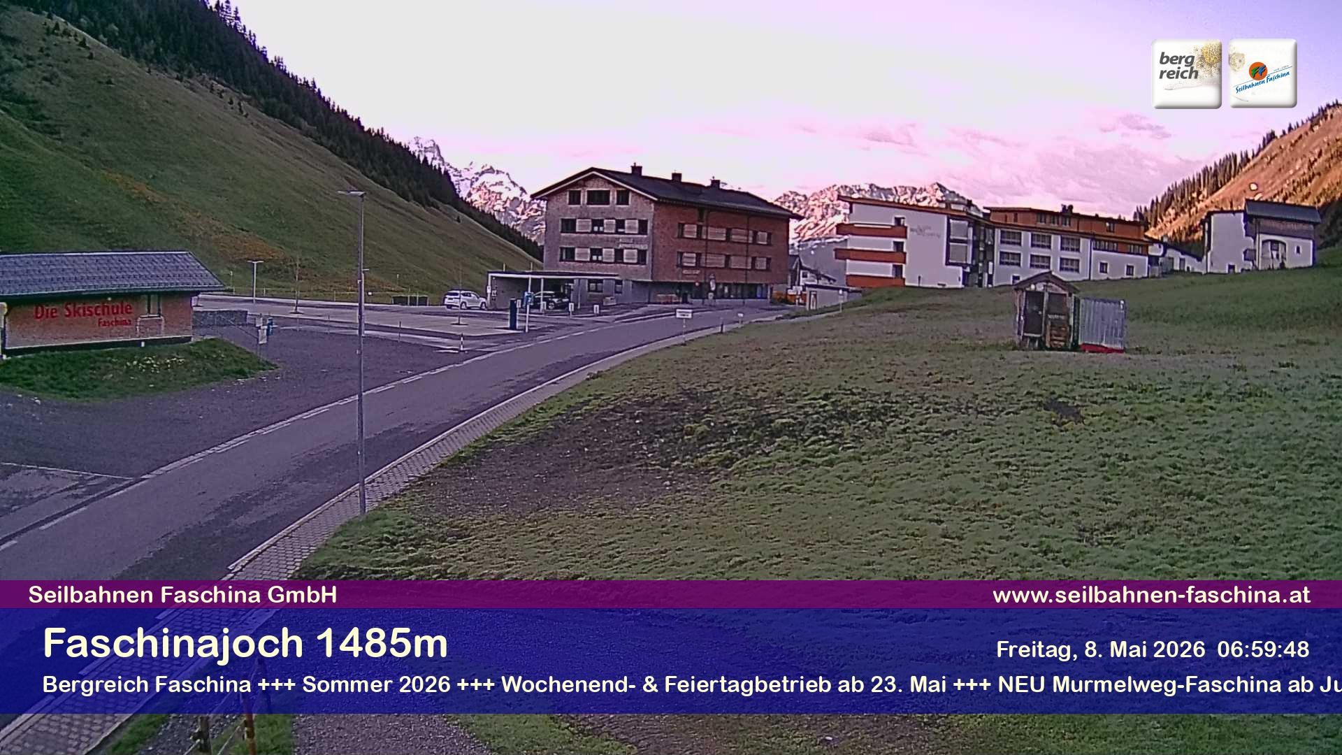 Archiv Foto Webcam Faschinapass, Stafelalpbahn