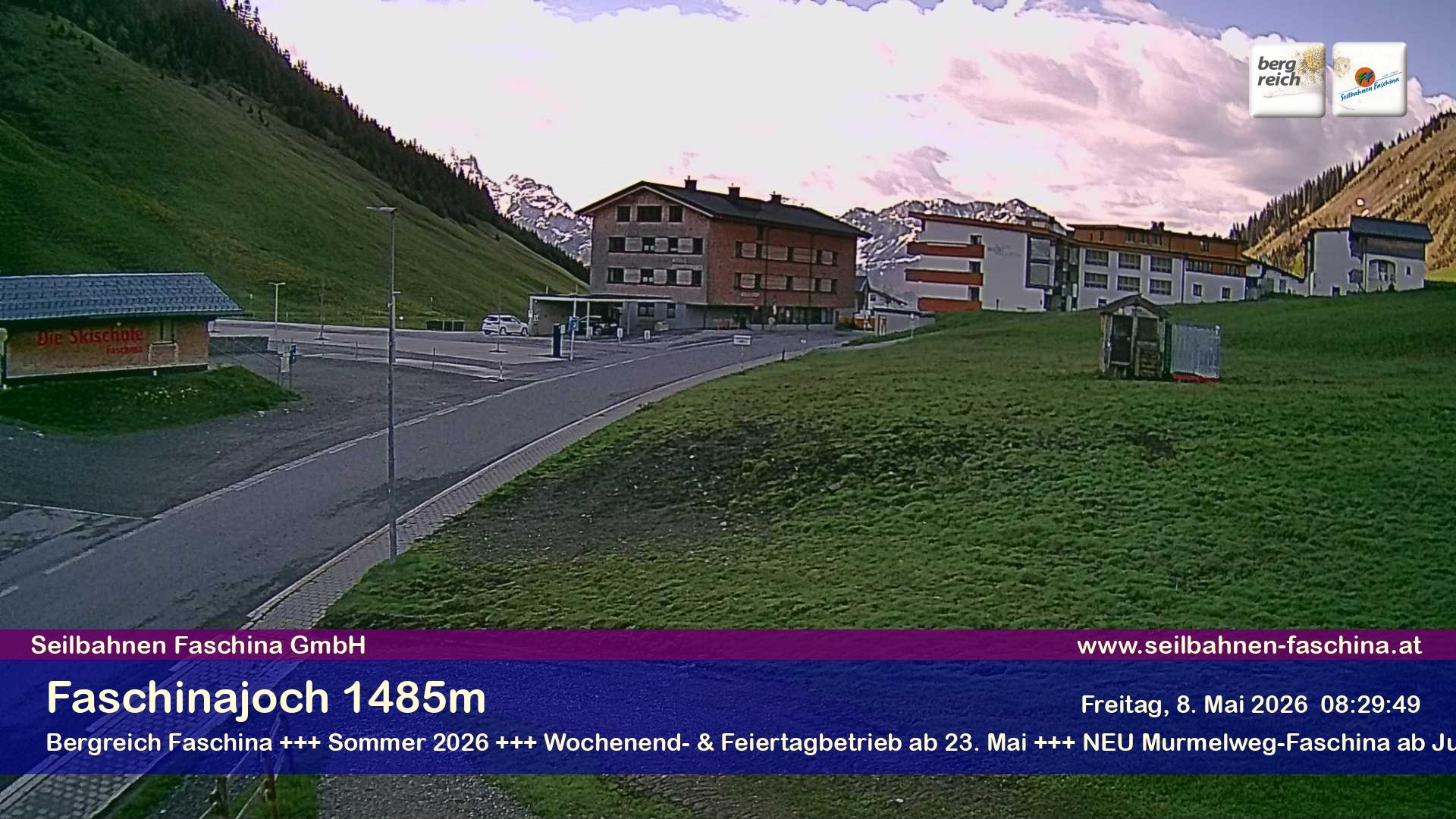 Archiv Foto Webcam Faschinapass, Stafelalpbahn