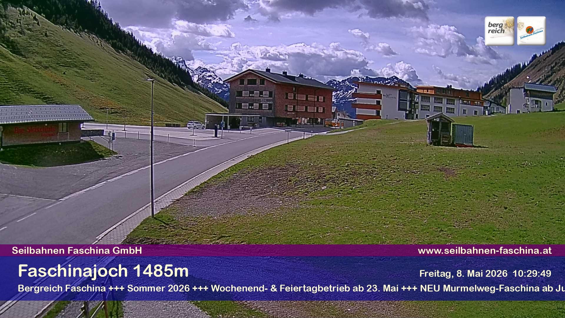 Archiv Foto Webcam Faschinapass, Stafelalpbahn