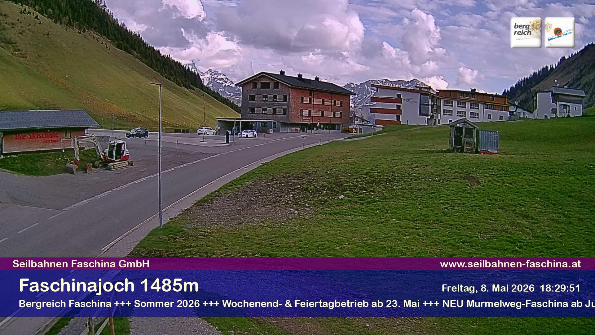 Archiv Foto Webcam Faschinapass, Stafelalpbahn