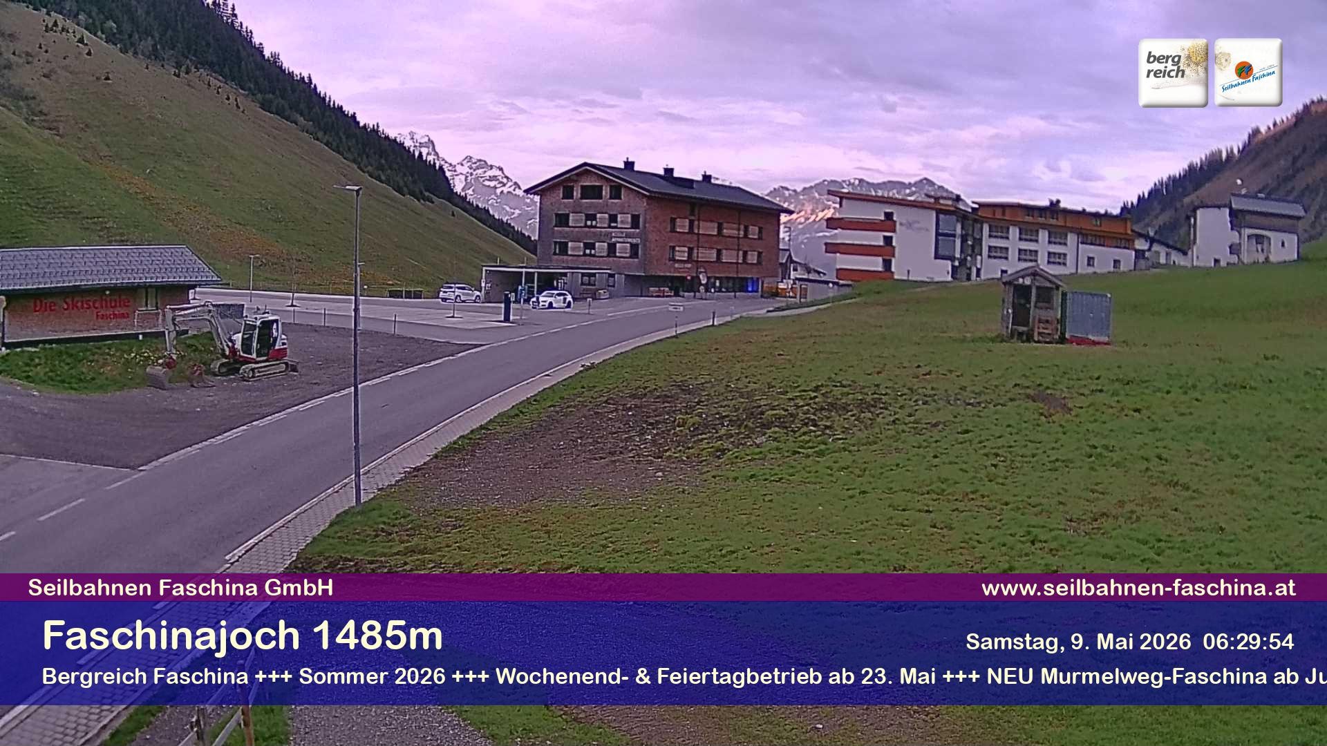 Archiv Foto Webcam Faschinapass, Stafelalpbahn