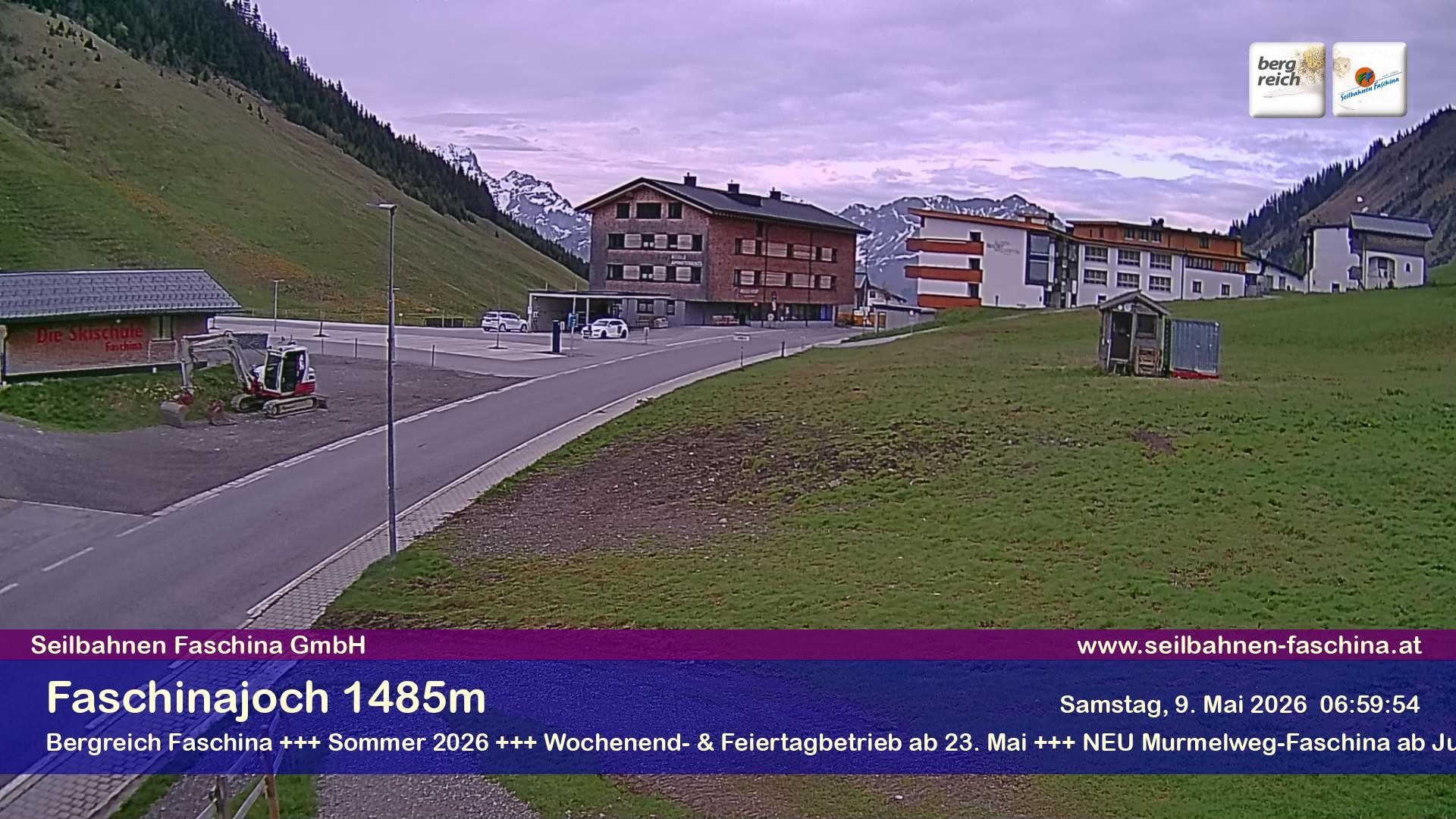 Archiv Foto Webcam Faschinapass, Stafelalpbahn