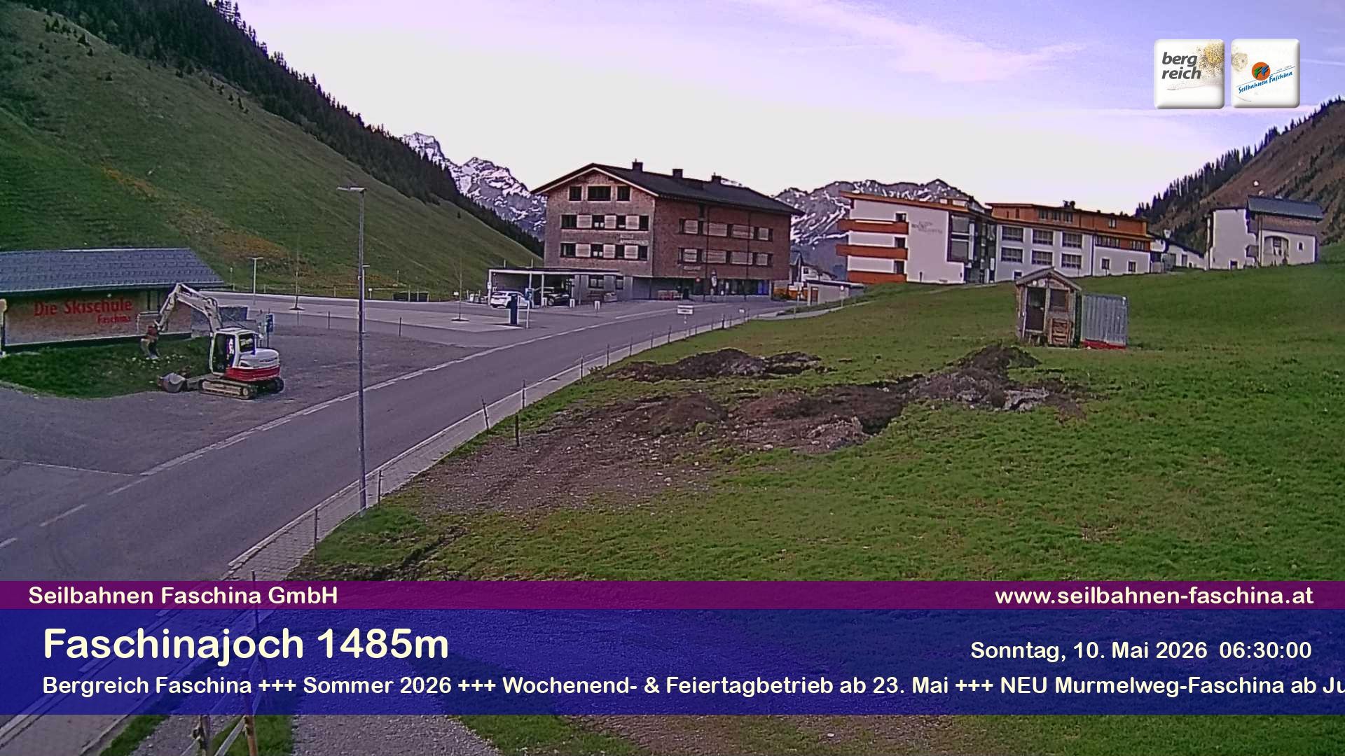 Archiv Foto Webcam Faschinapass, Stafelalpbahn