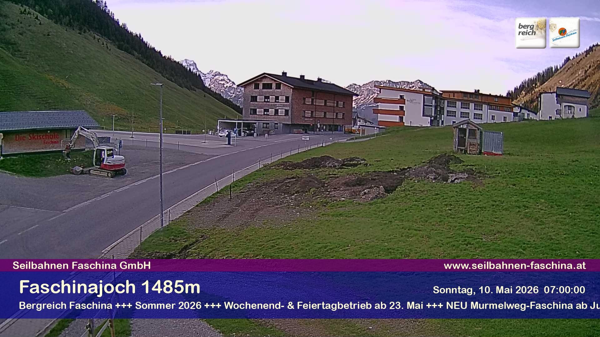 Archiv Foto Webcam Faschinapass, Stafelalpbahn