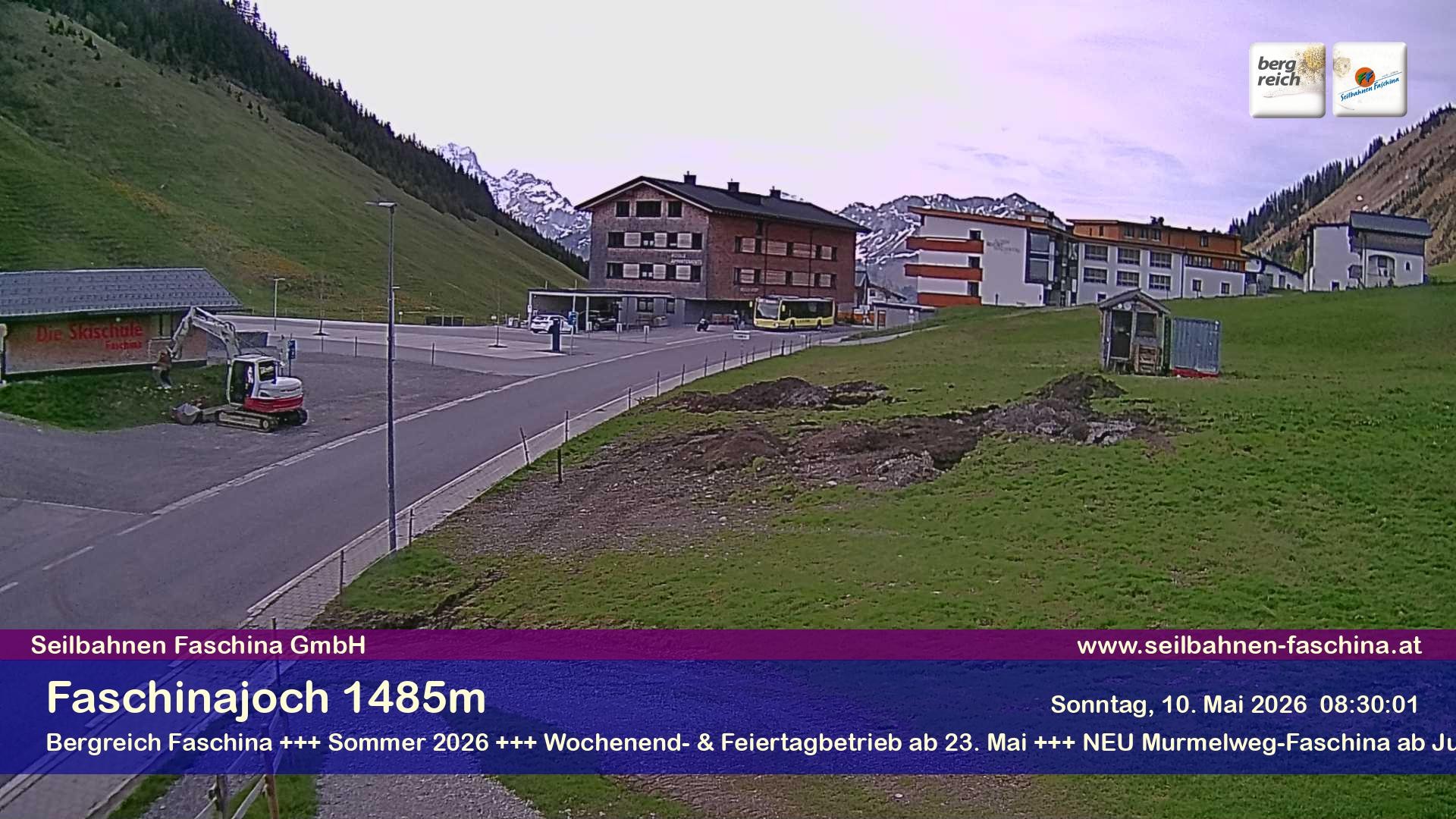 Archiv Foto Webcam Faschinapass, Stafelalpbahn
