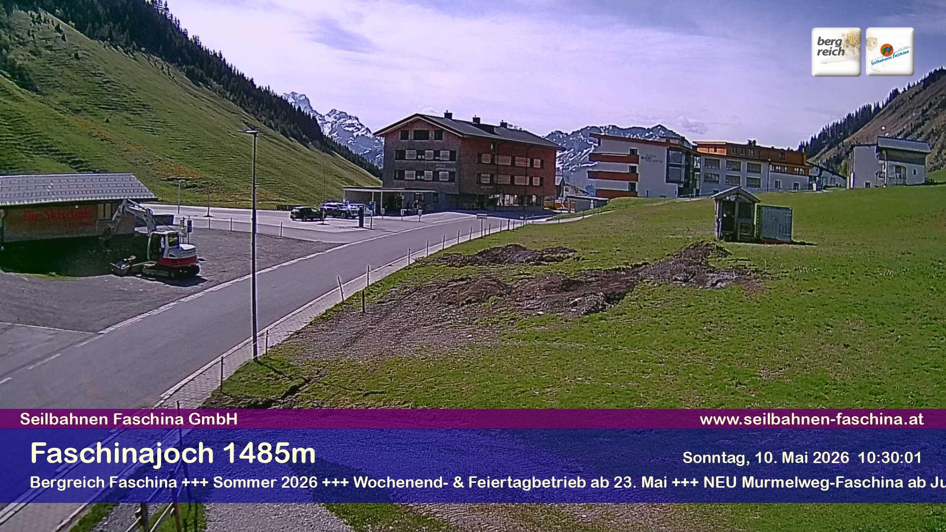 Archiv Foto Webcam Faschinapass, Stafelalpbahn