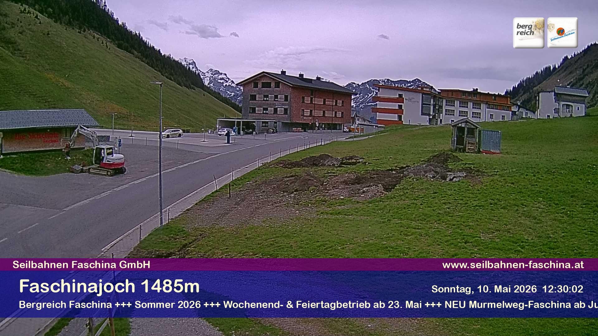Archiv Foto Webcam Faschinapass, Stafelalpbahn