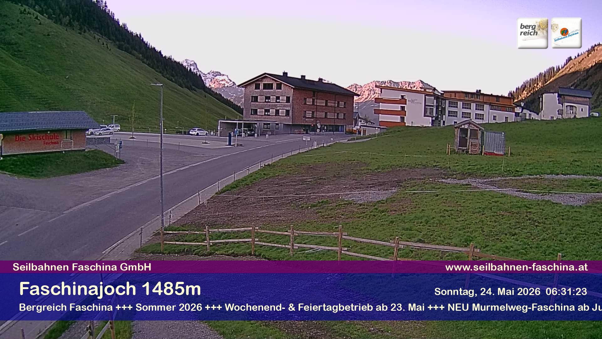 Archiv Foto Webcam Faschinapass, Stafelalpbahn