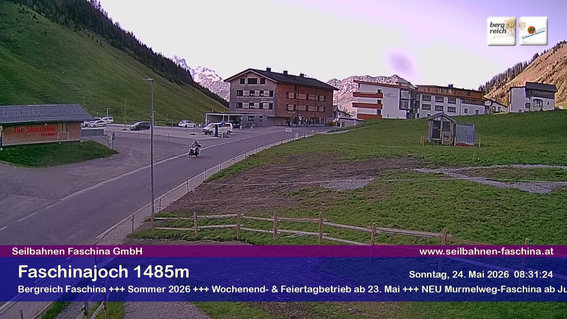 Archiv Foto Webcam Faschinapass, Stafelalpbahn