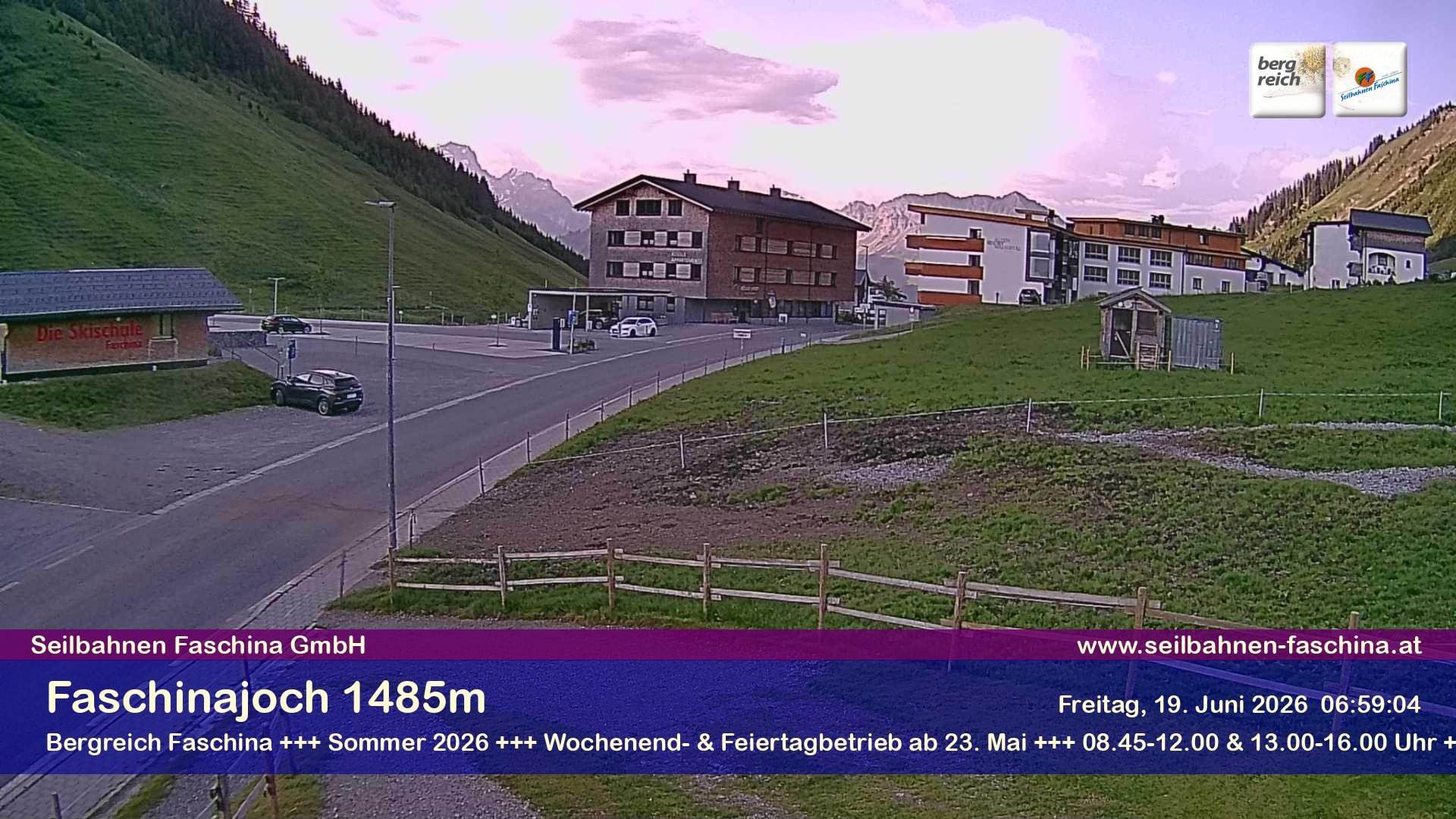 Archiv Foto Webcam Faschinapass, Stafelalpbahn