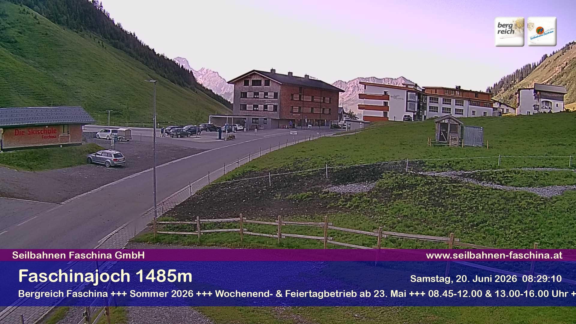 Archiv Foto Webcam Faschinapass, Stafelalpbahn