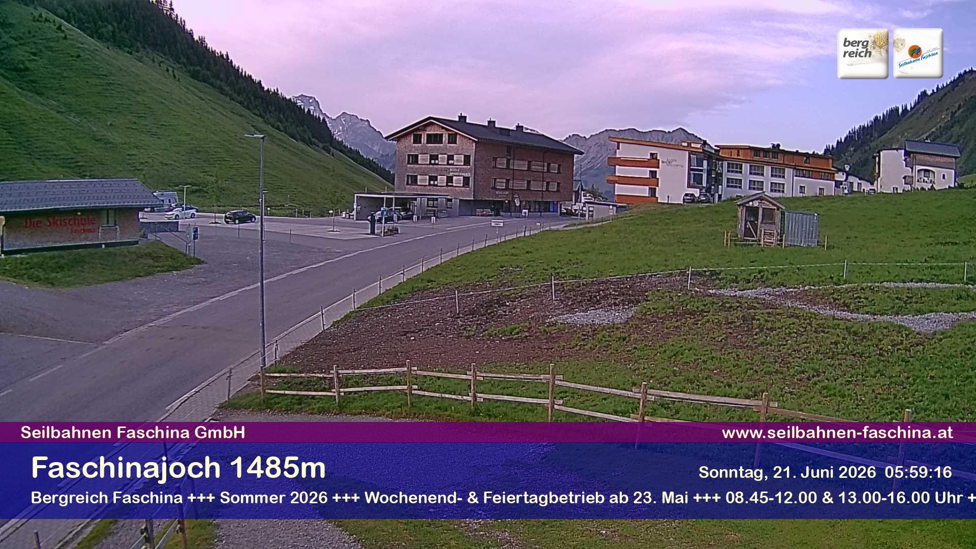 Archiv Foto Webcam Faschinapass, Stafelalpbahn
