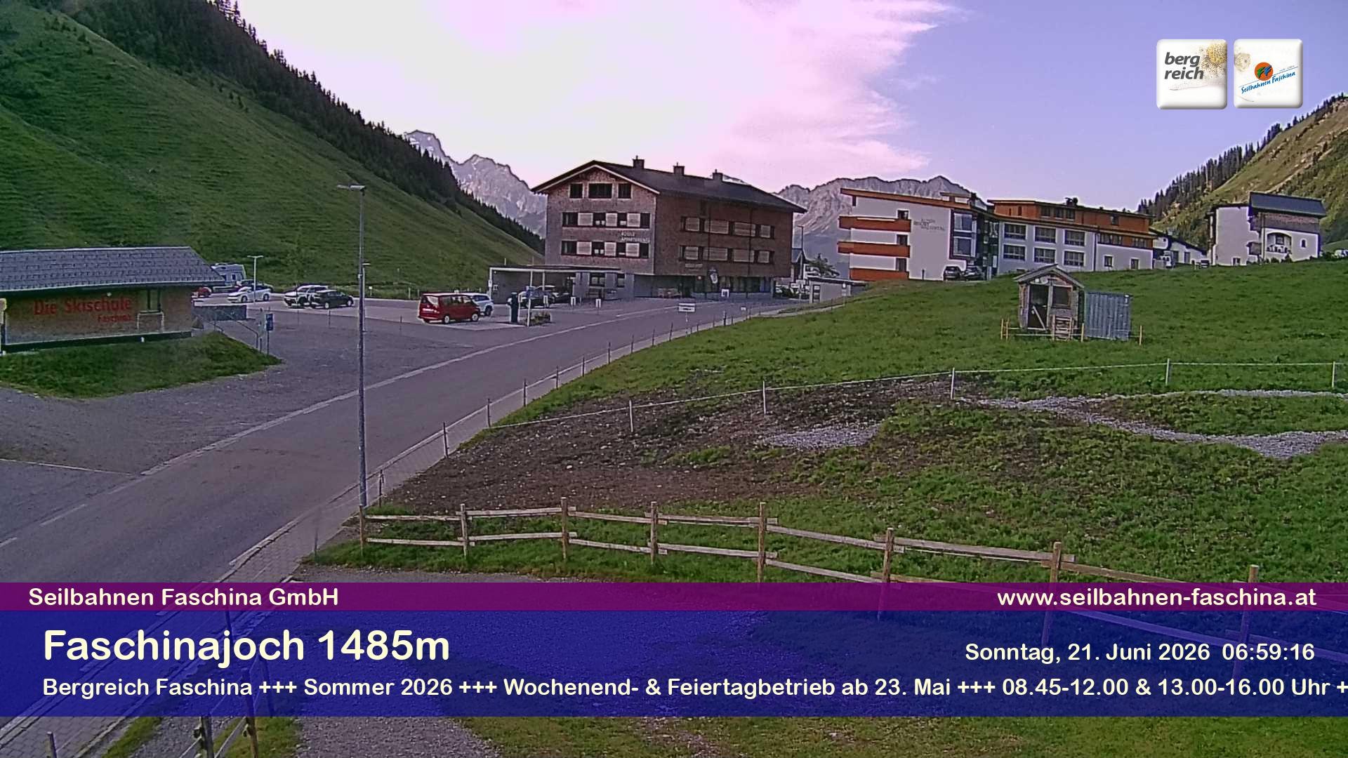 Archiv Foto Webcam Faschinapass, Stafelalpbahn