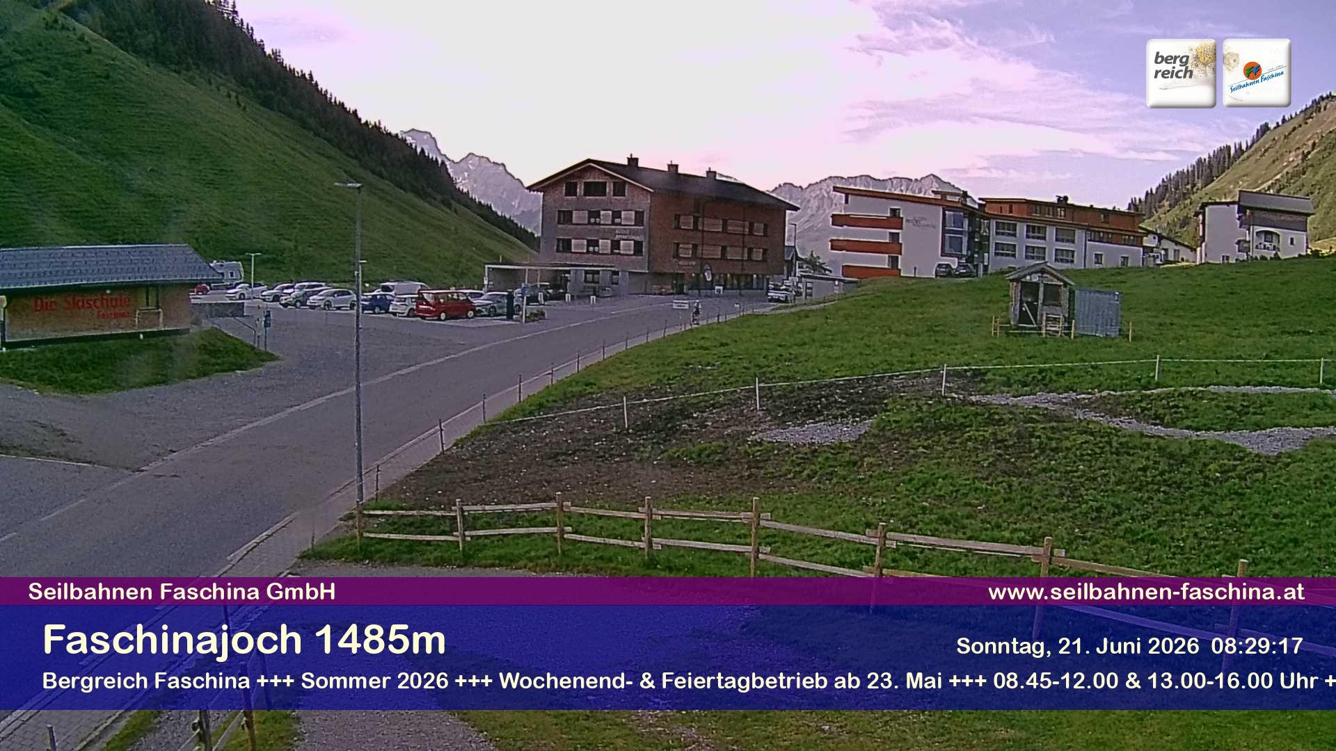 Archiv Foto Webcam Faschinapass, Stafelalpbahn