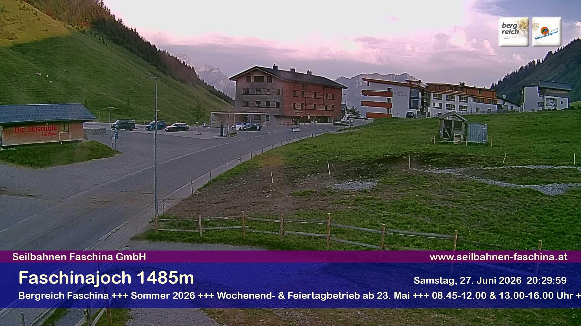 Archiv Foto Webcam Faschinapass, Stafelalpbahn