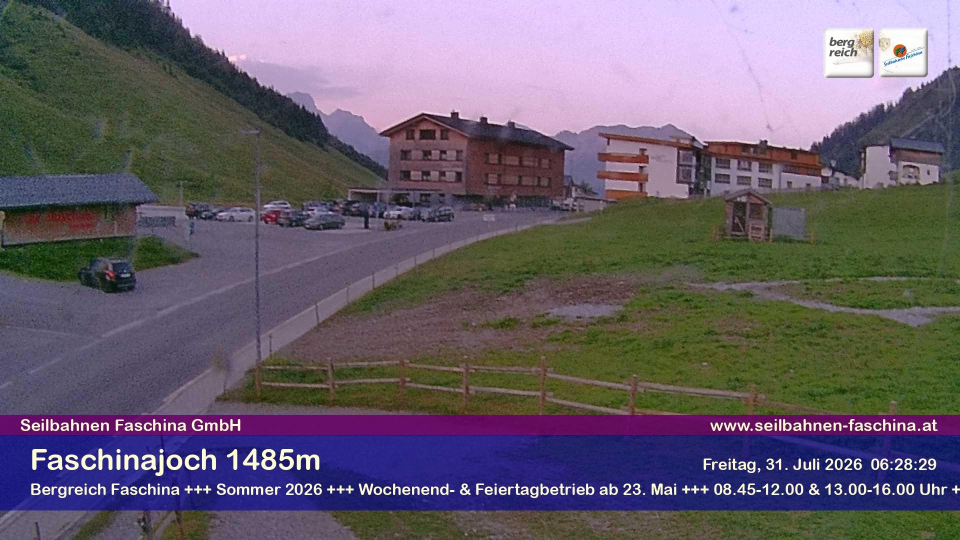 Archiv Foto Webcam Faschinapass, Stafelalpbahn
