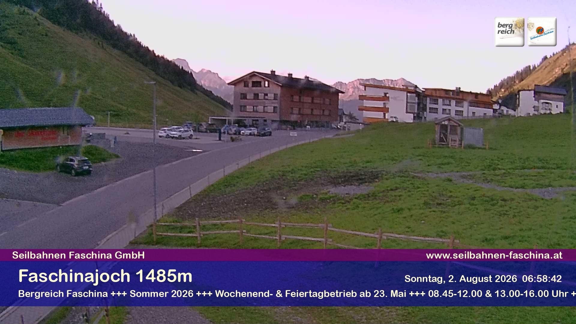 Archiv Foto Webcam Faschinapass, Stafelalpbahn