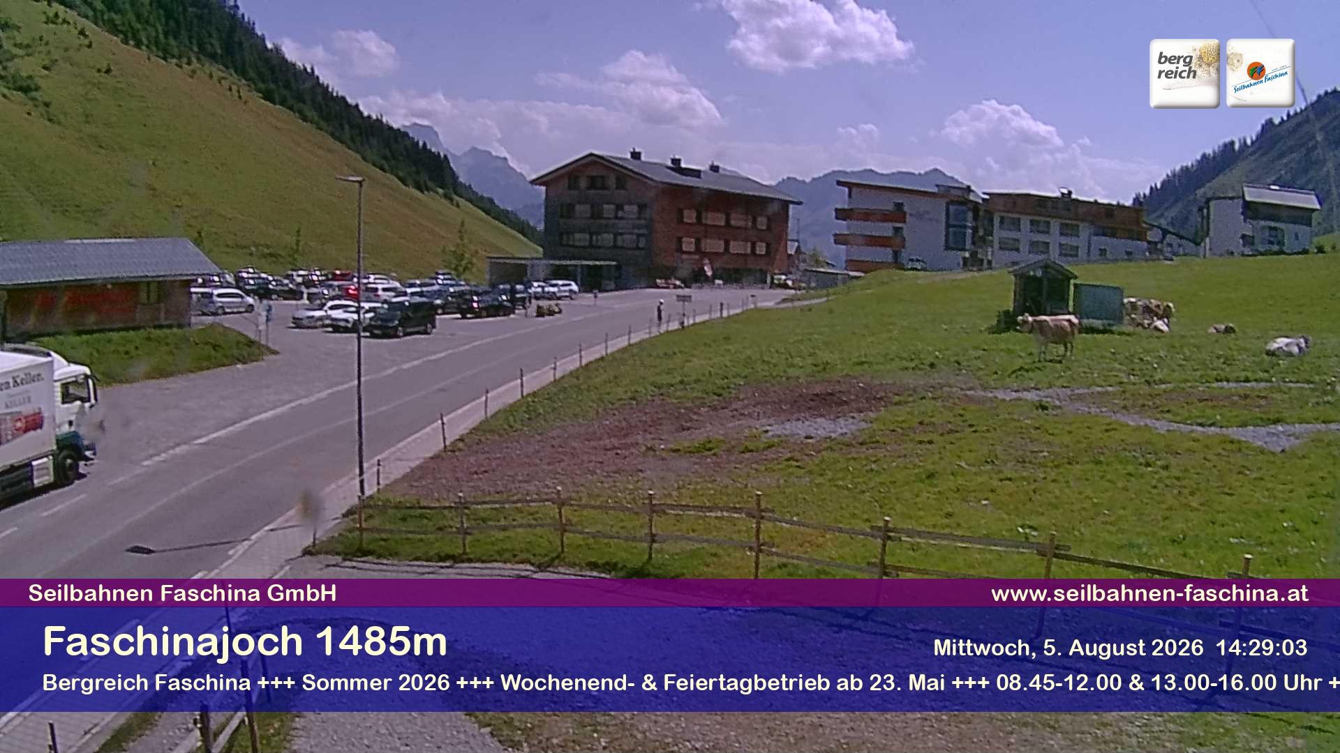 Archiv Foto Webcam Faschinapass, Stafelalpbahn