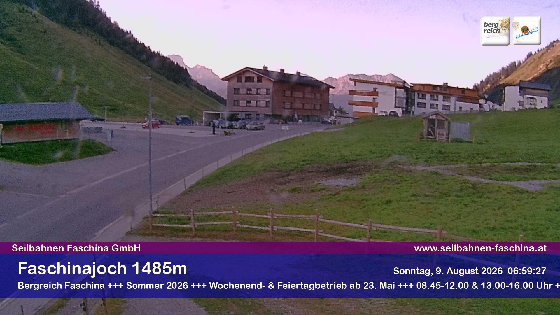 Archiv Foto Webcam Faschinapass, Stafelalpbahn