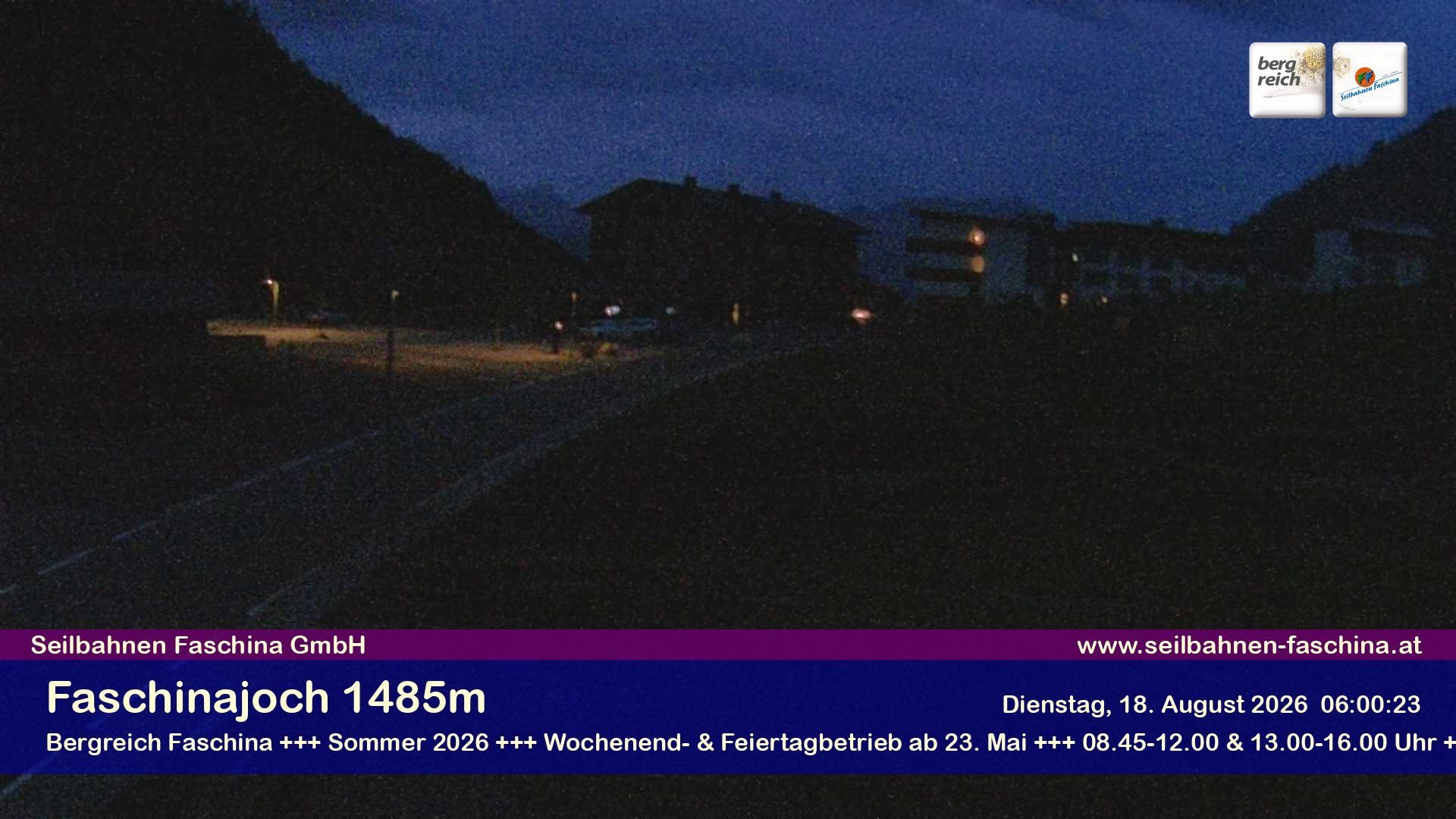 Archiv Foto Webcam Faschinapass, Stafelalpbahn
