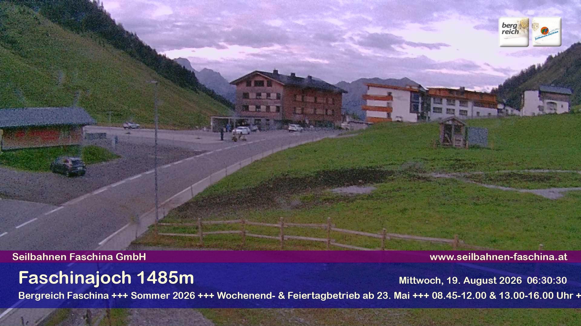 Archiv Foto Webcam Faschinapass, Stafelalpbahn
