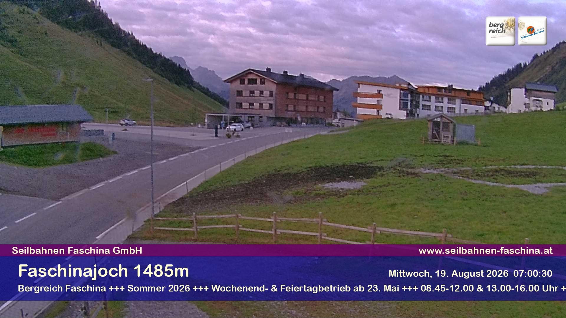Archiv Foto Webcam Faschinapass, Stafelalpbahn