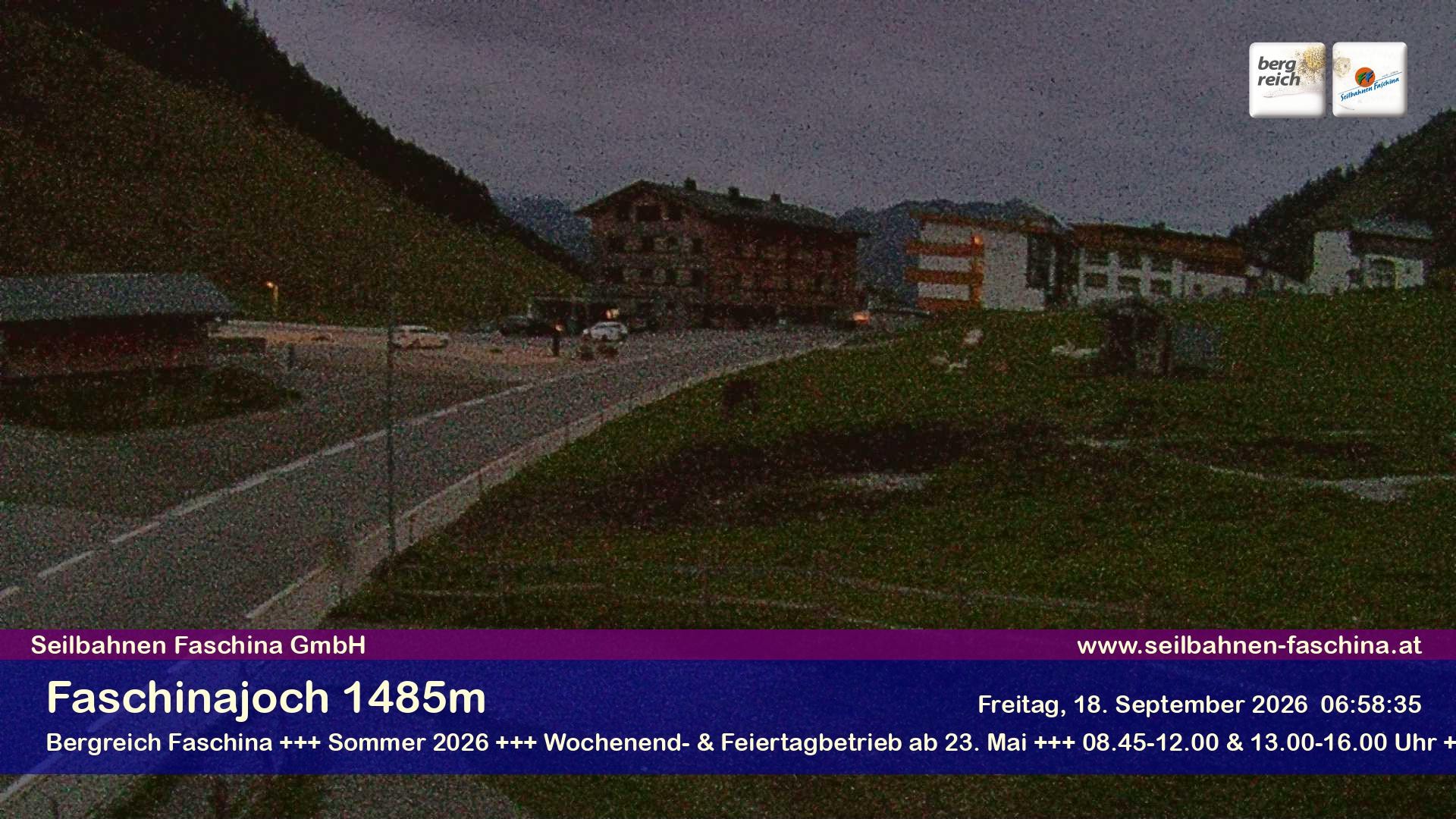 Archiv Foto Webcam Faschinapass, Stafelalpbahn