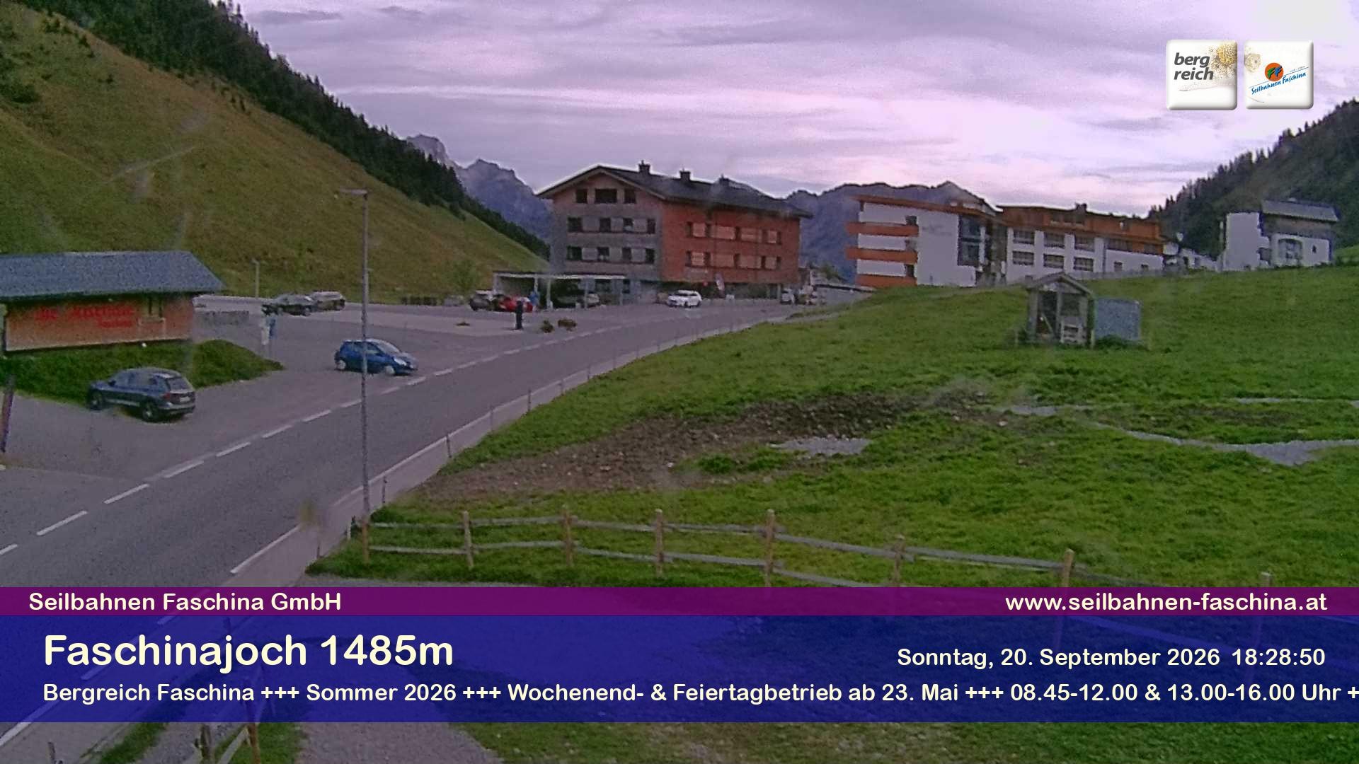 Archiv Foto Webcam Faschinapass, Stafelalpbahn