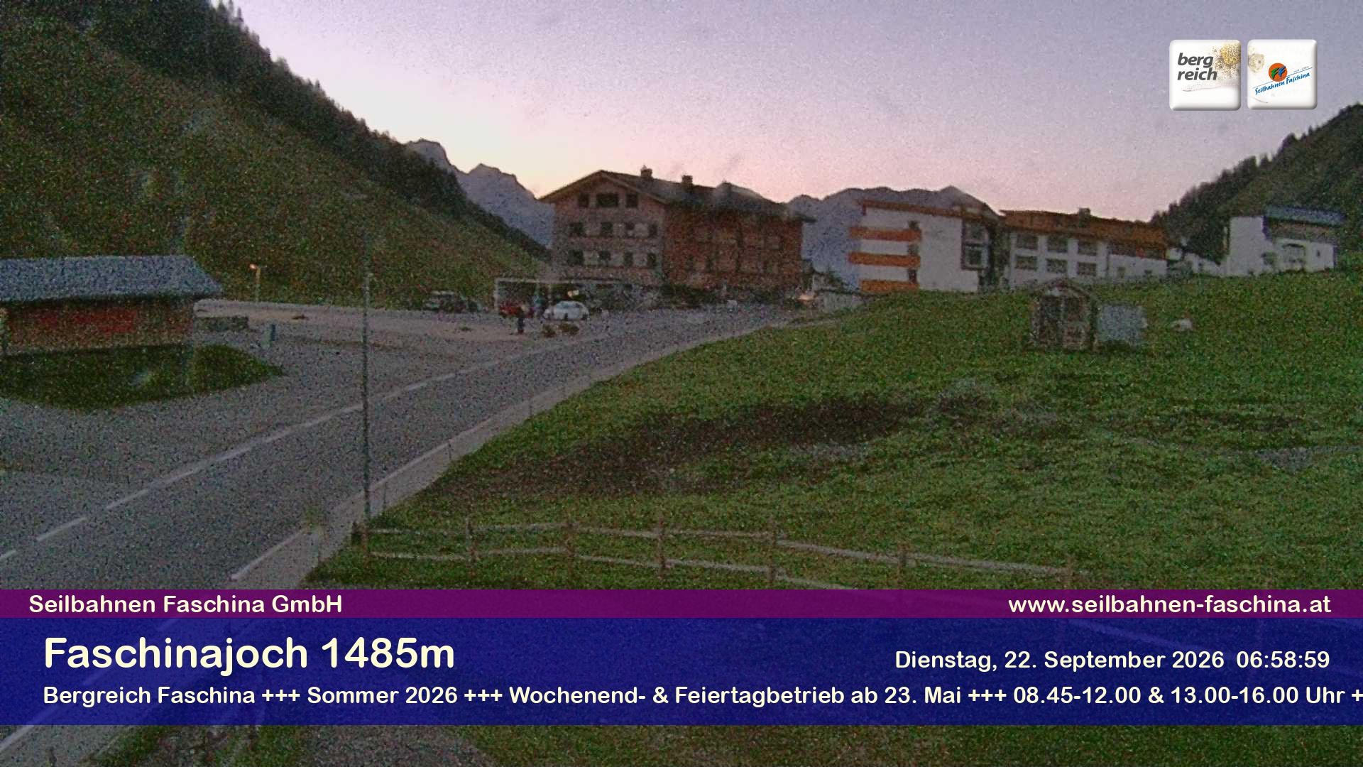 Archiv Foto Webcam Faschinapass, Stafelalpbahn