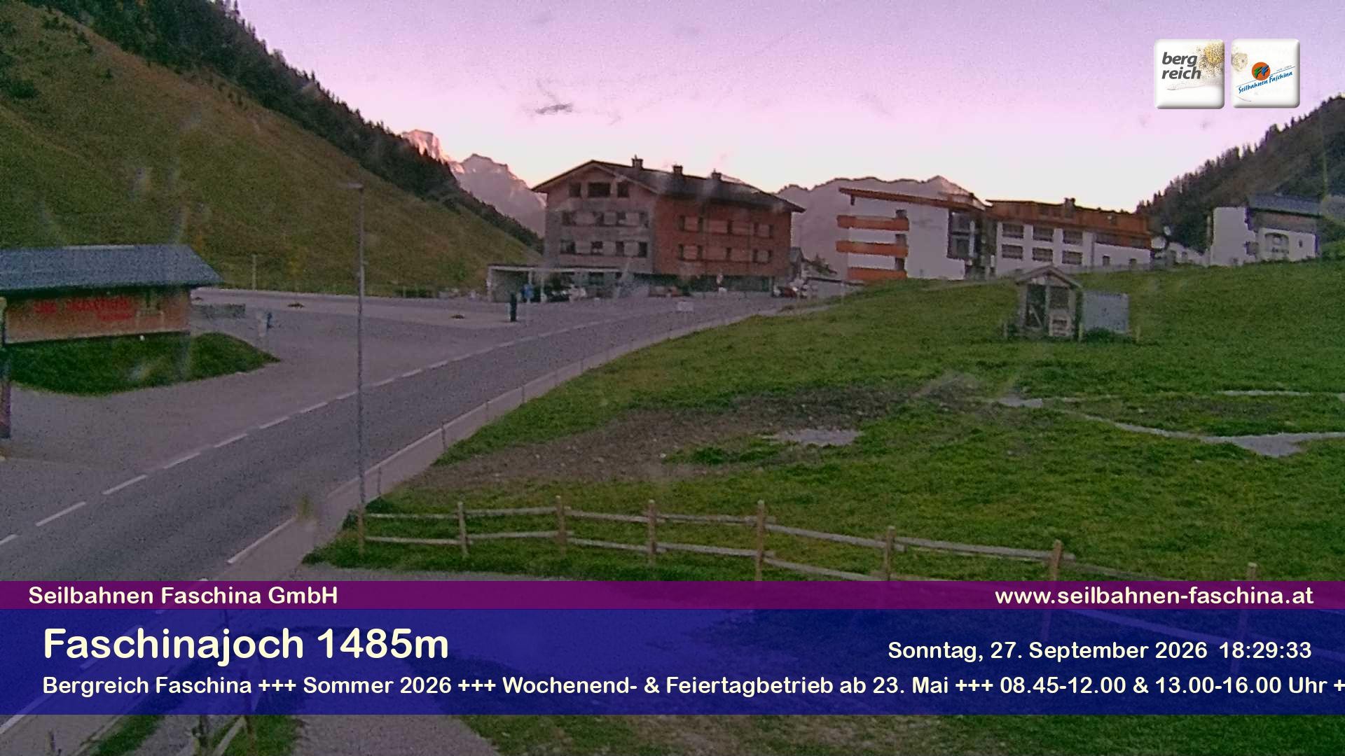 Archiv Foto Webcam Faschinapass, Stafelalpbahn