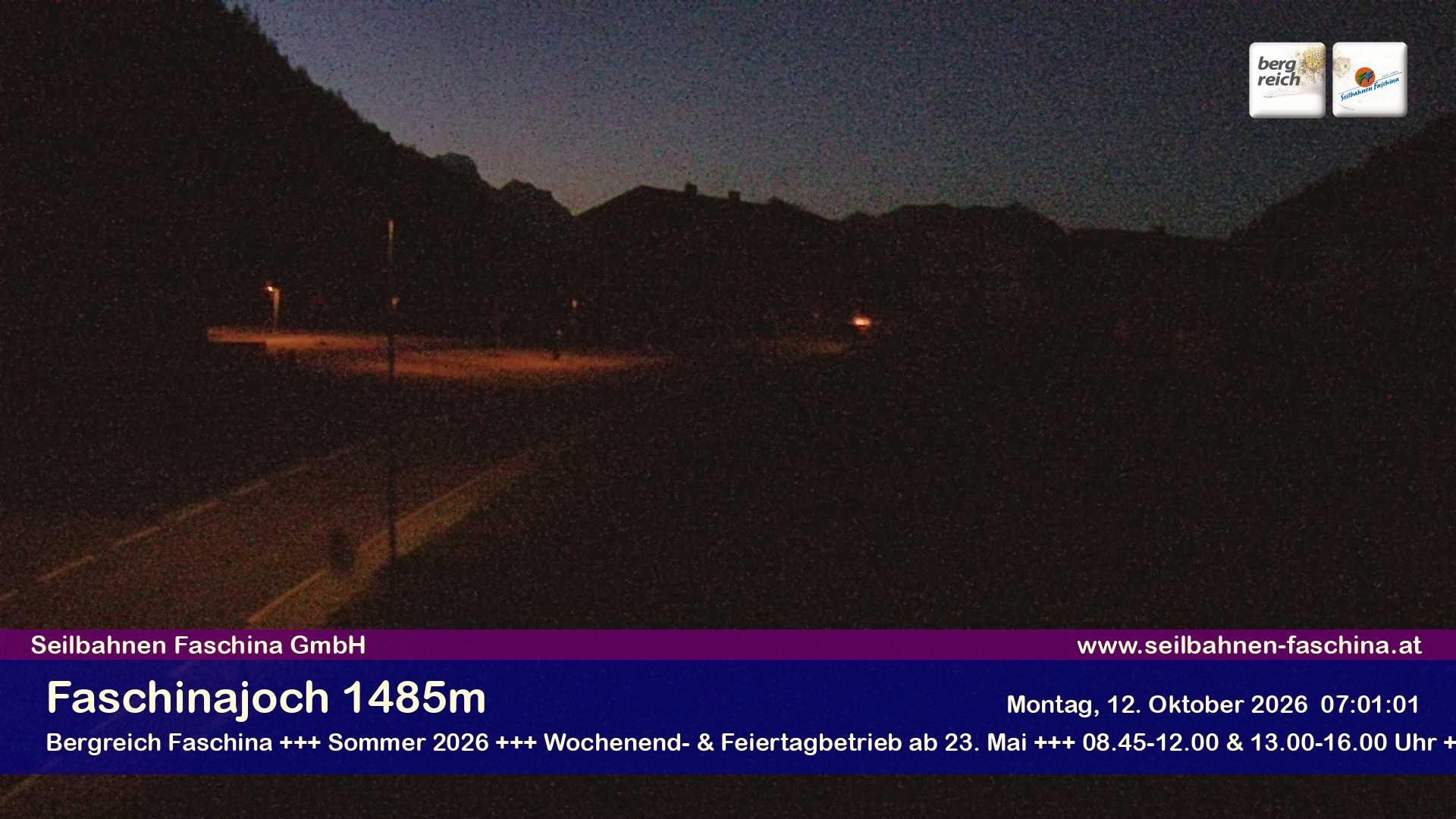Archiv Foto Webcam Faschinapass, Stafelalpbahn